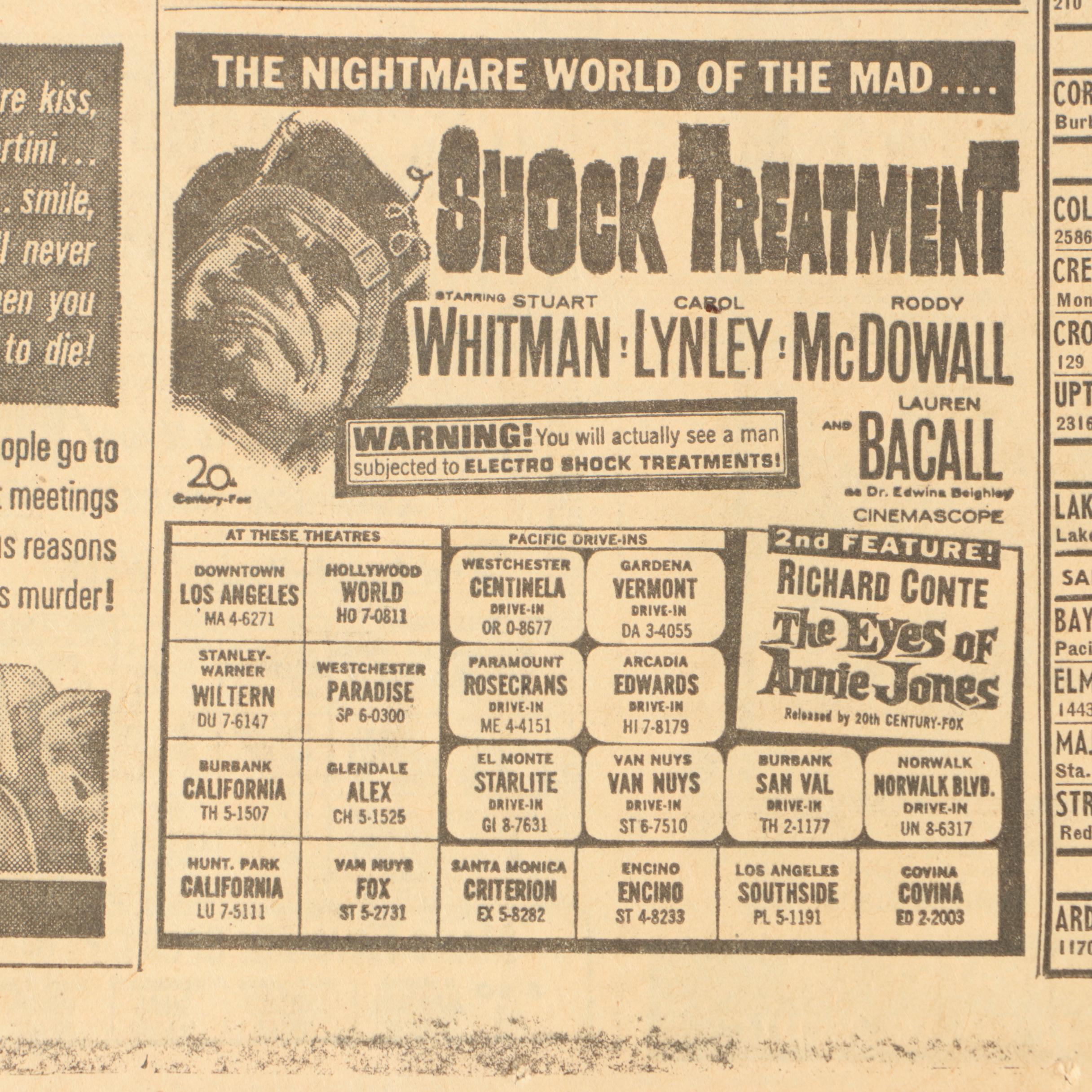 1964 Los Angeles Herald-Examiner Newspaper