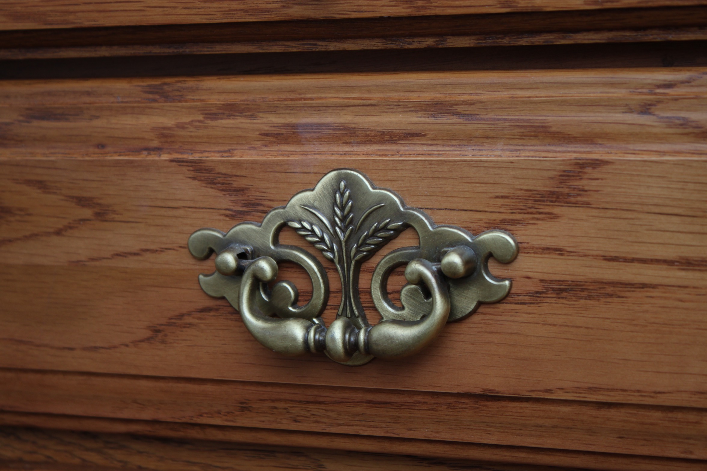 Traditional Oak China Cabinet by Cochrane