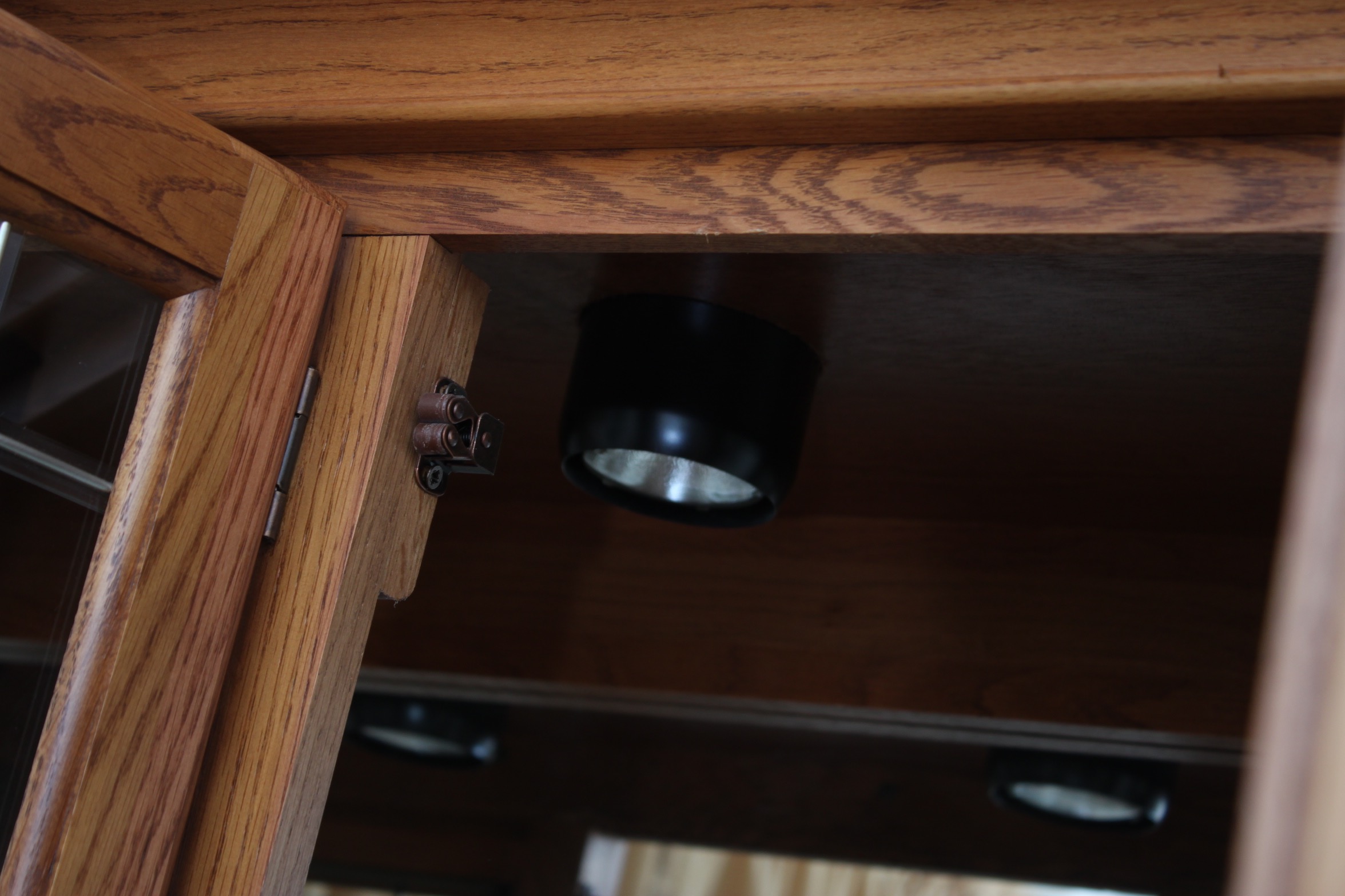 Traditional Oak China Cabinet by Cochrane