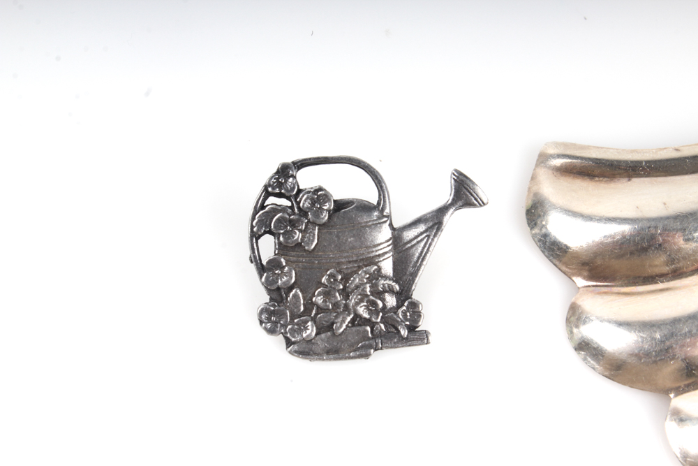 Sterling Silver Pendant Brooch and Silver Tone Pin