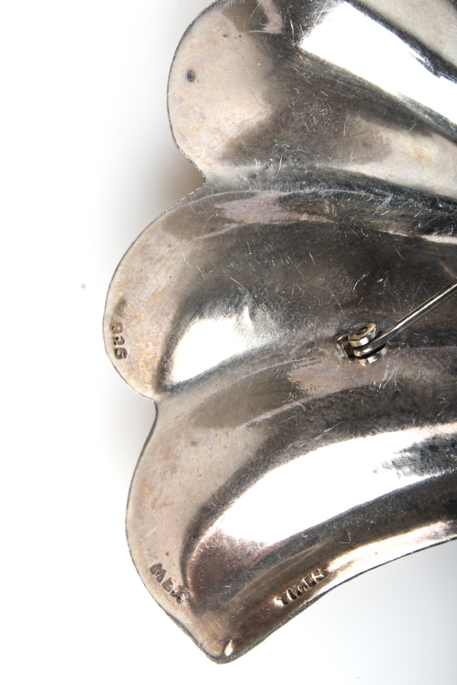 Sterling Silver Pendant Brooch and Silver Tone Pin