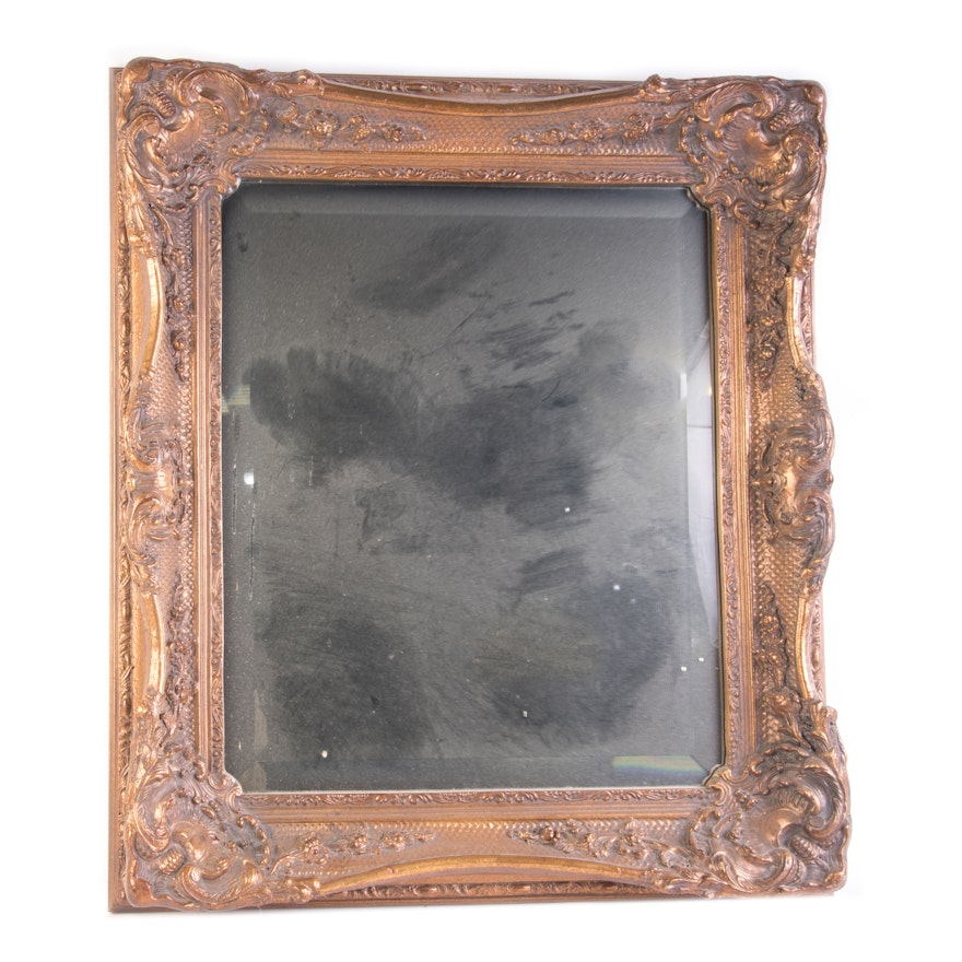 Gilt Tone Framed Wall Mirror