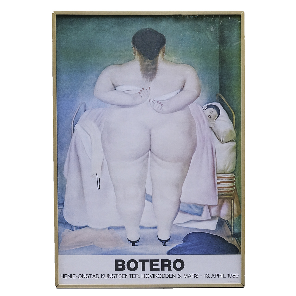 1980 Exhibition Poster after Fernando Botero's "The Morning After"