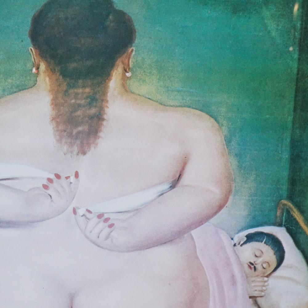 1980 Exhibition Poster after Fernando Botero's "The Morning After"