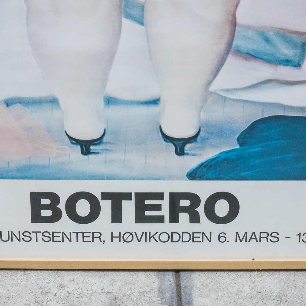 1980 Exhibition Poster after Fernando Botero's "The Morning After"