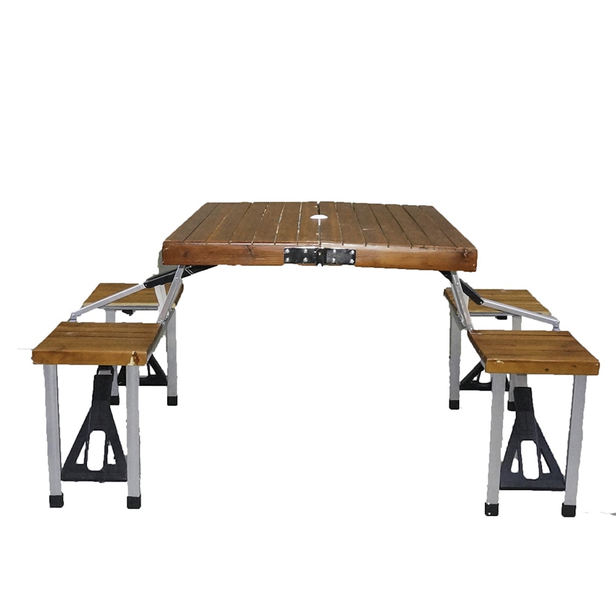 Smaller Scale Folding Picnic Table and Chairs