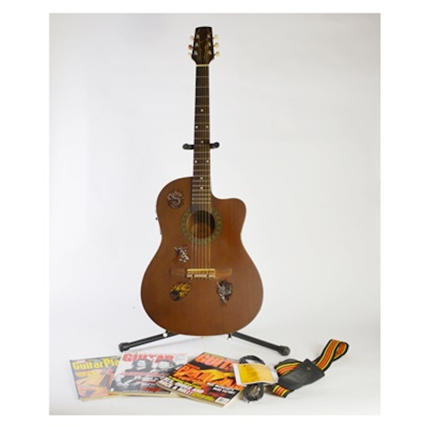 Bestler Electric Acoustic Guitar With Gig Case