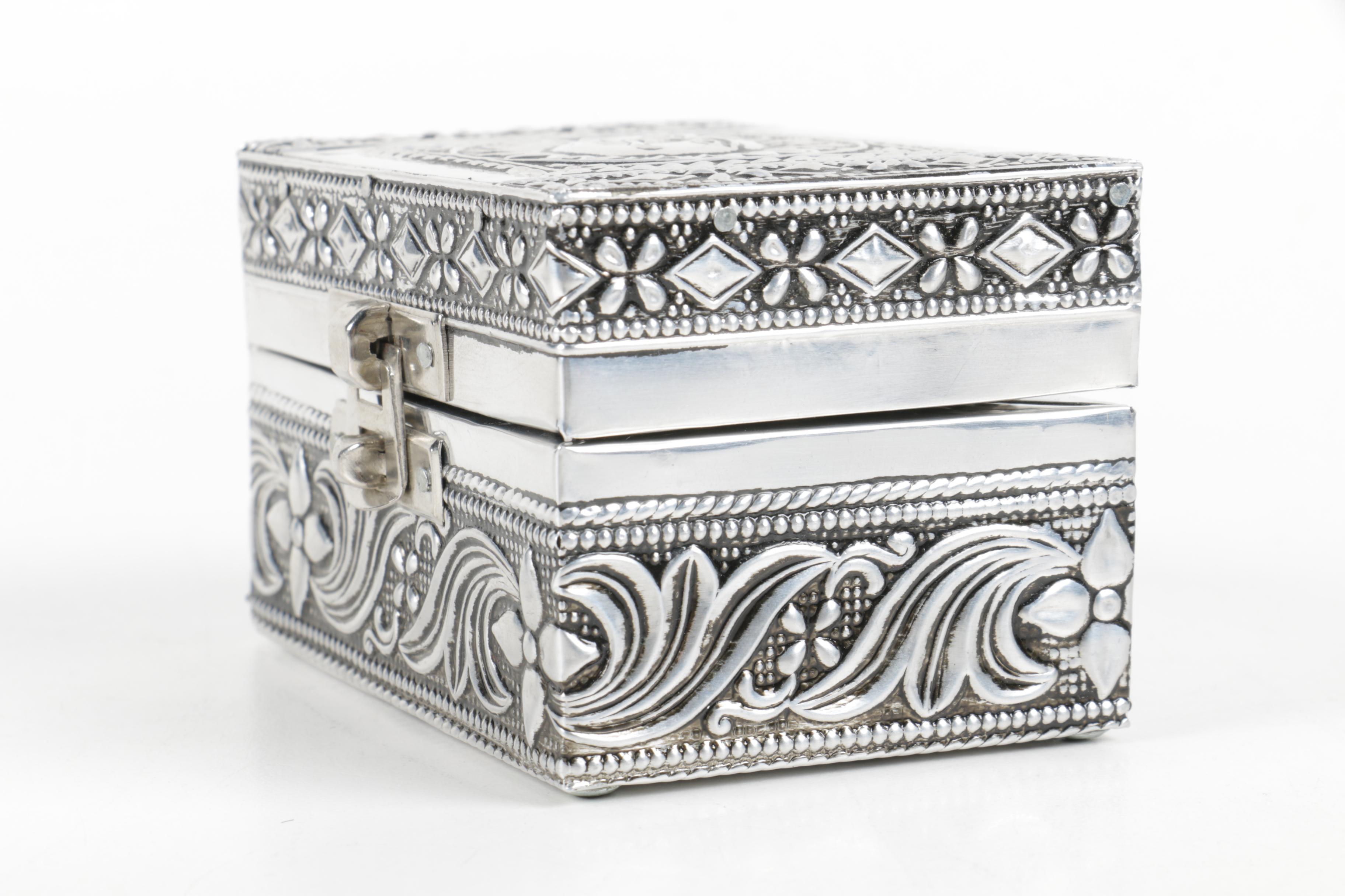 Silver-Plated Trinket Box