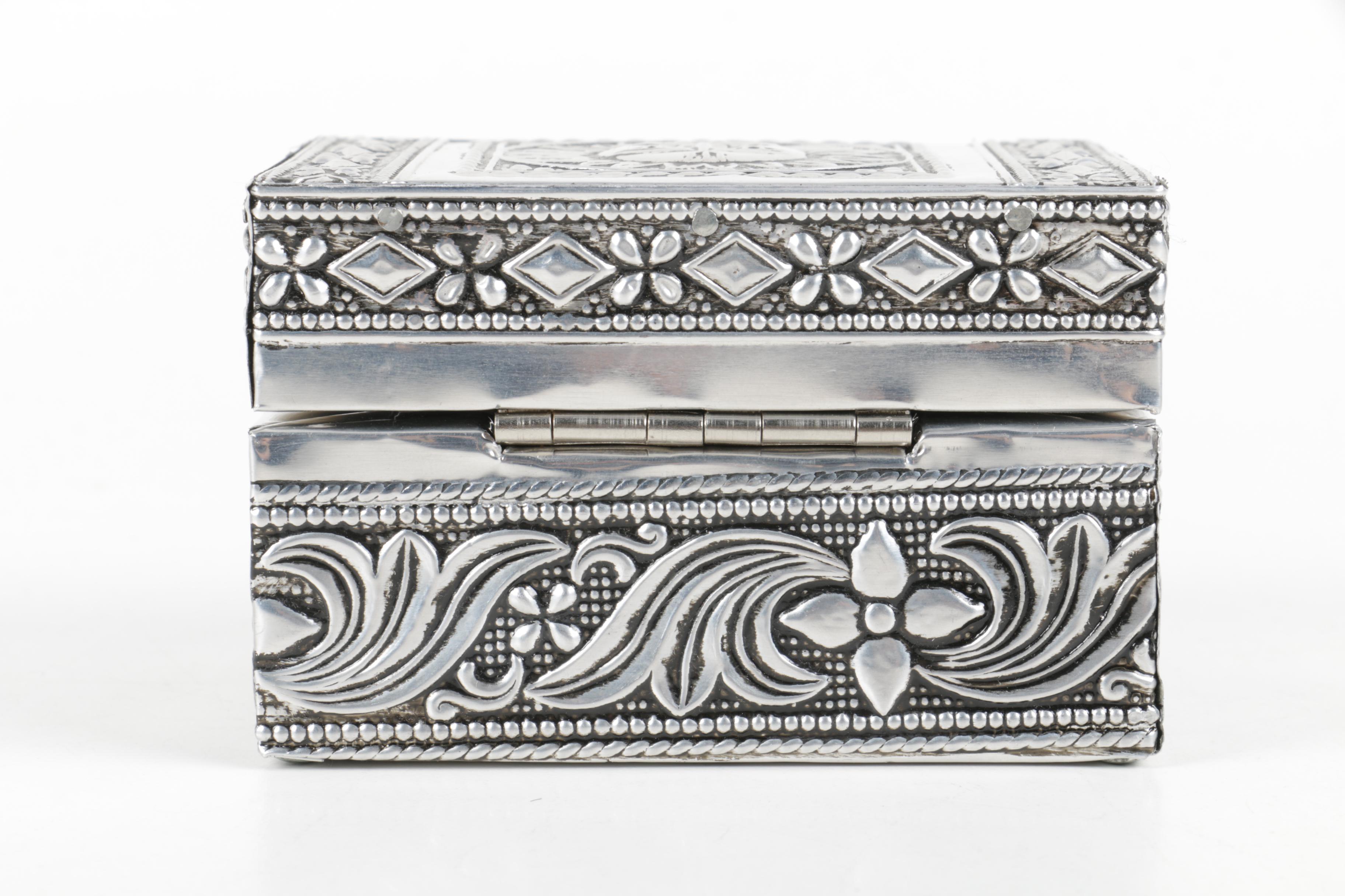 Silver-Plated Trinket Box
