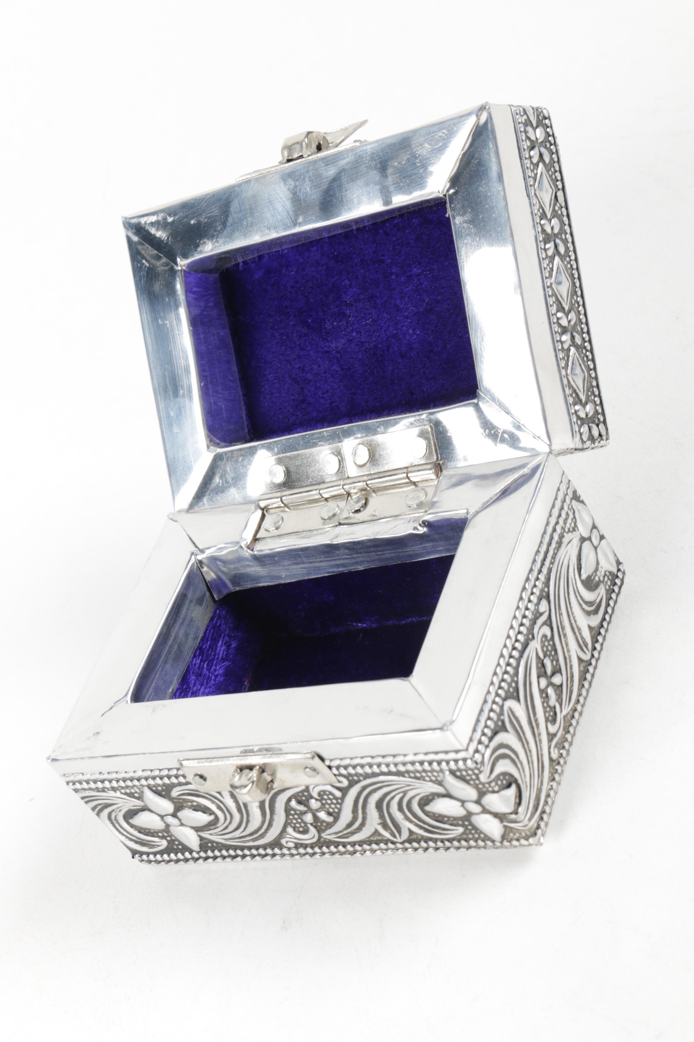 Silver-Plated Trinket Box