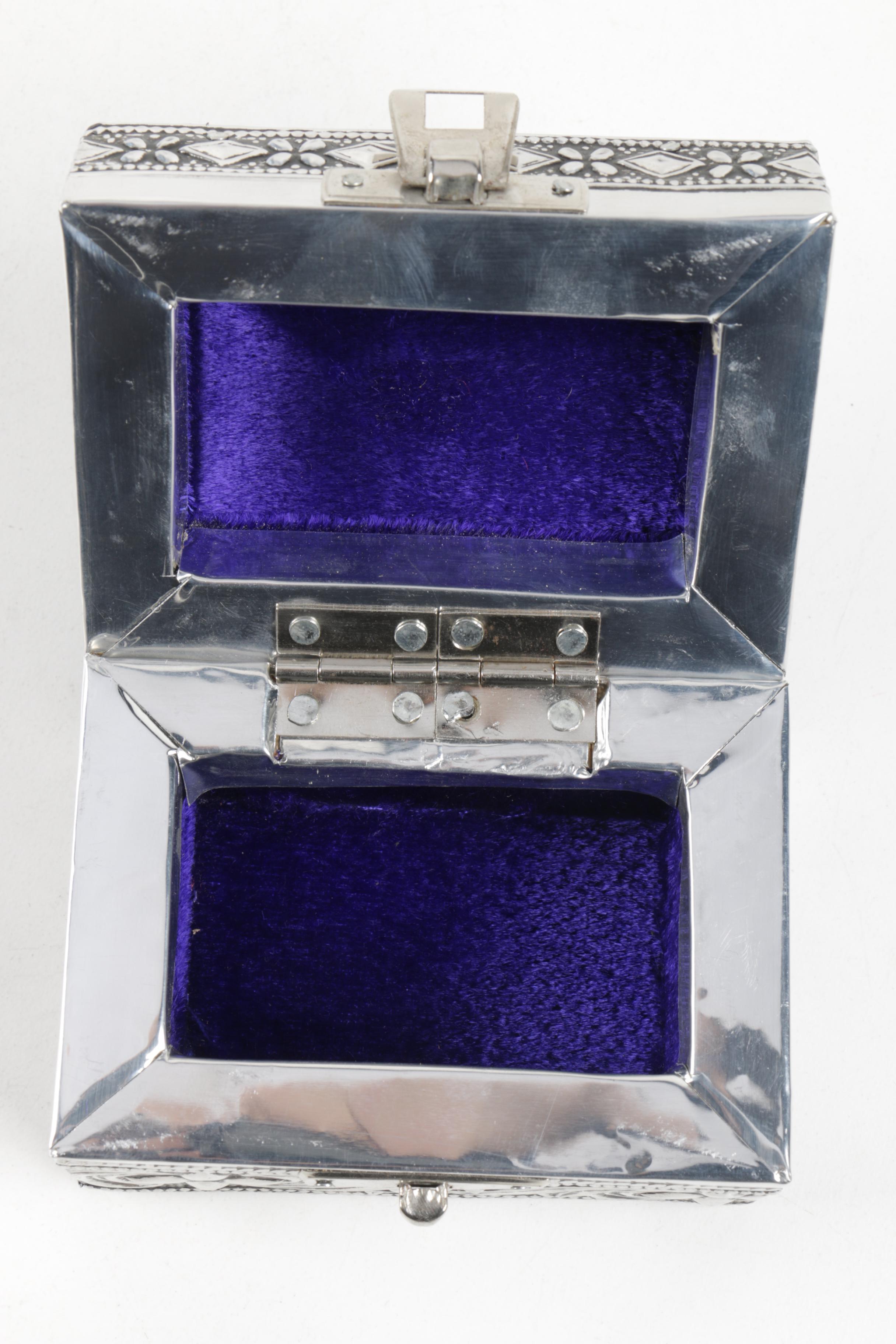 Silver-Plated Trinket Box