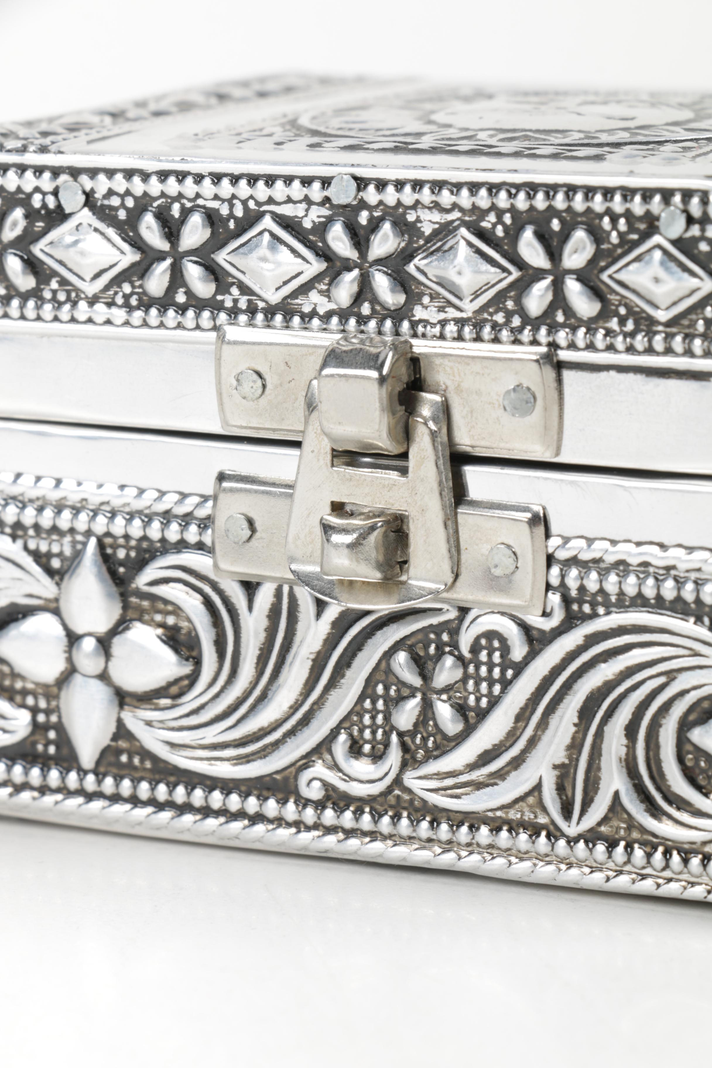 Silver-Plated Trinket Box