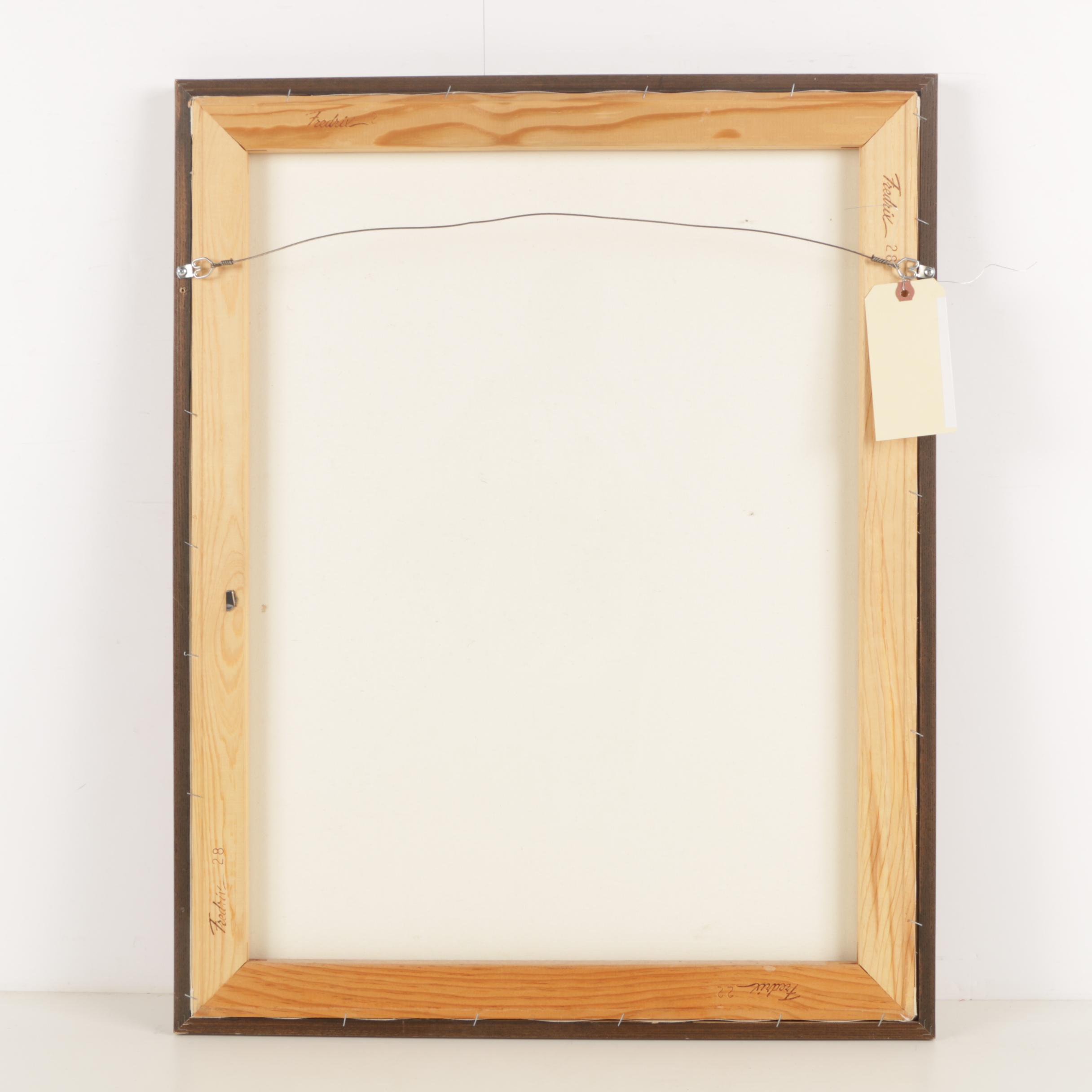 John Pace Acrylic Painting on Canvas "Indian Squaw"