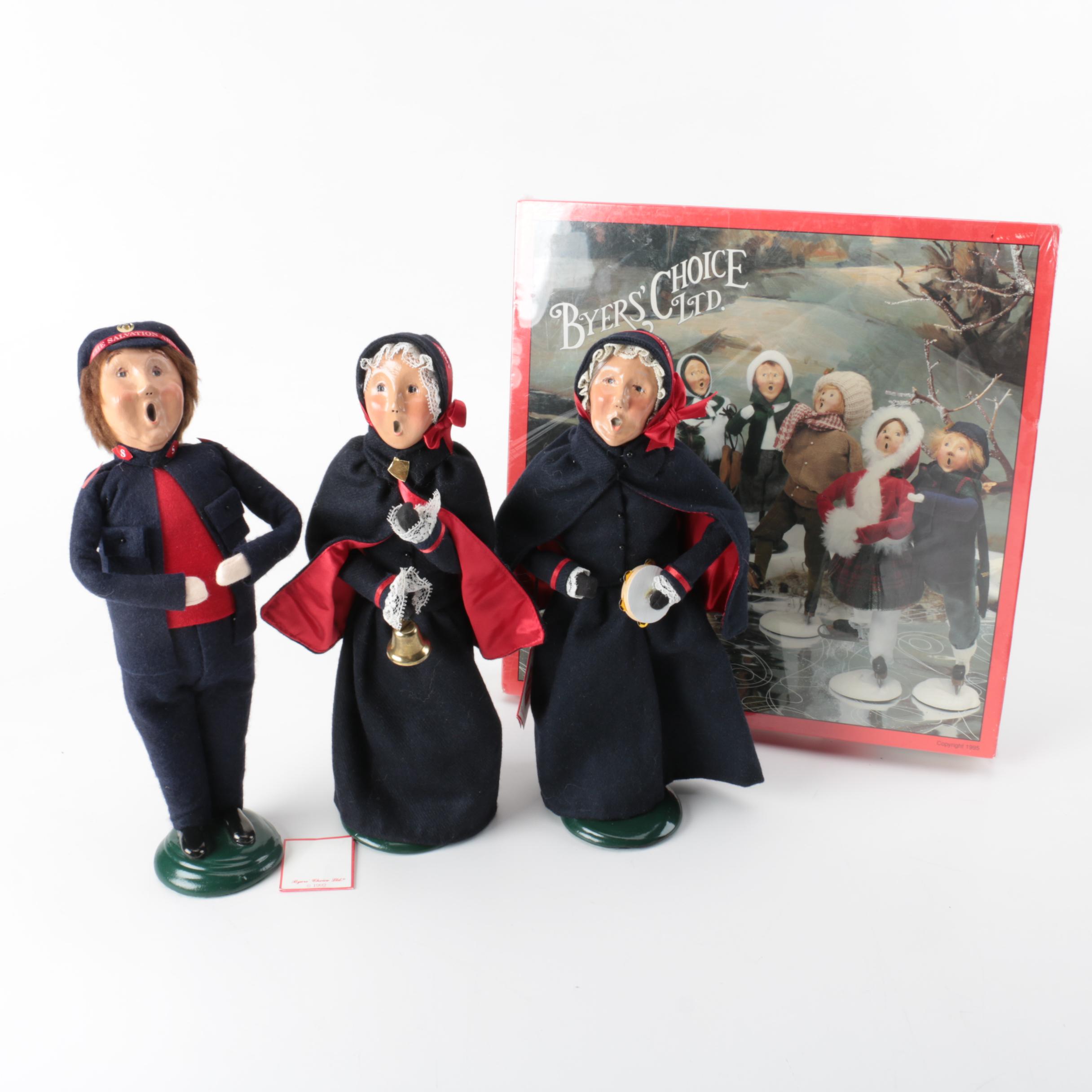Vintage Byer's Choice "The Carolers" Figurines and Puzzle