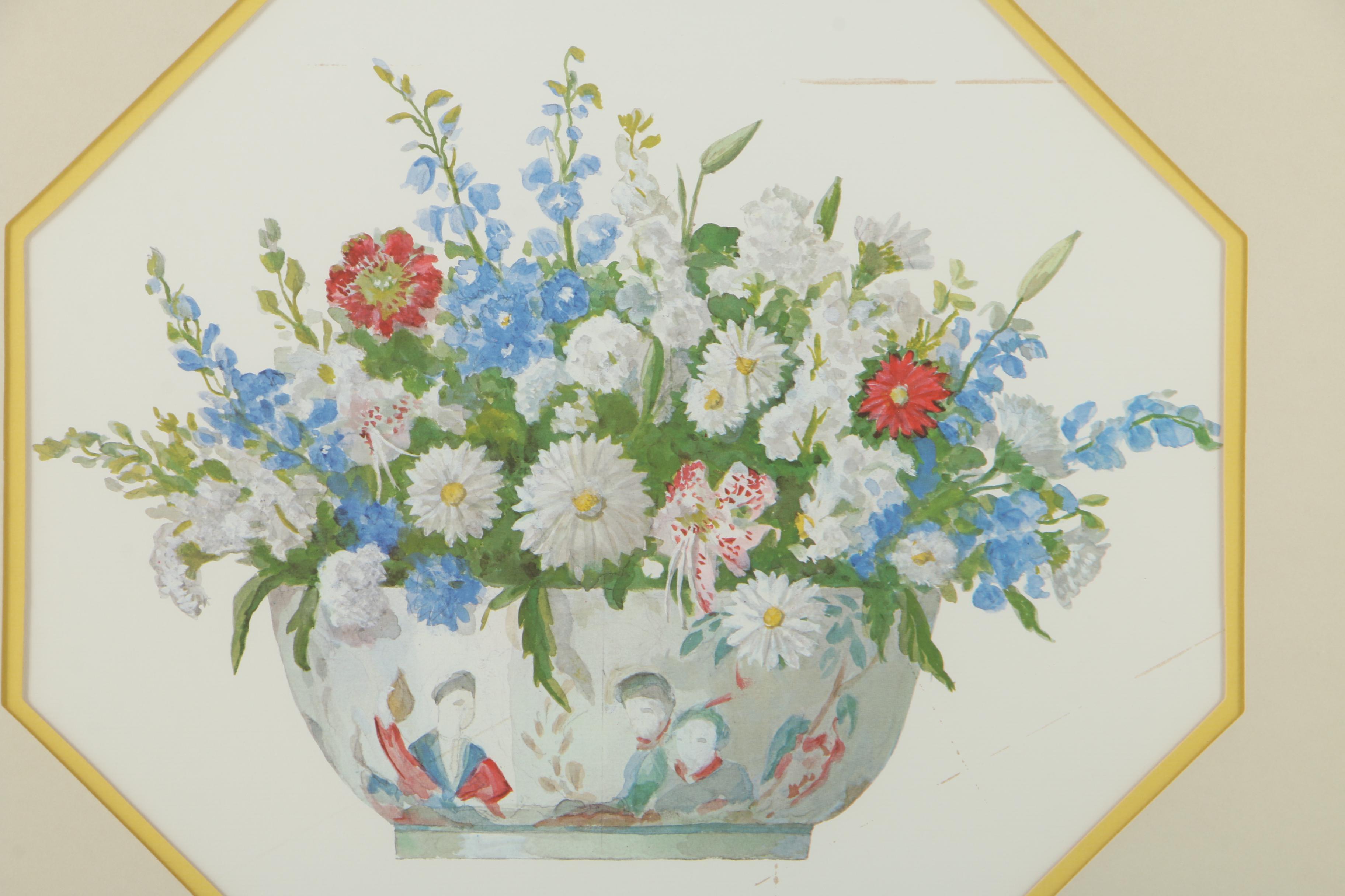Offset Lithograph Prints After Harold Sterner "White House Flower Arrangement"