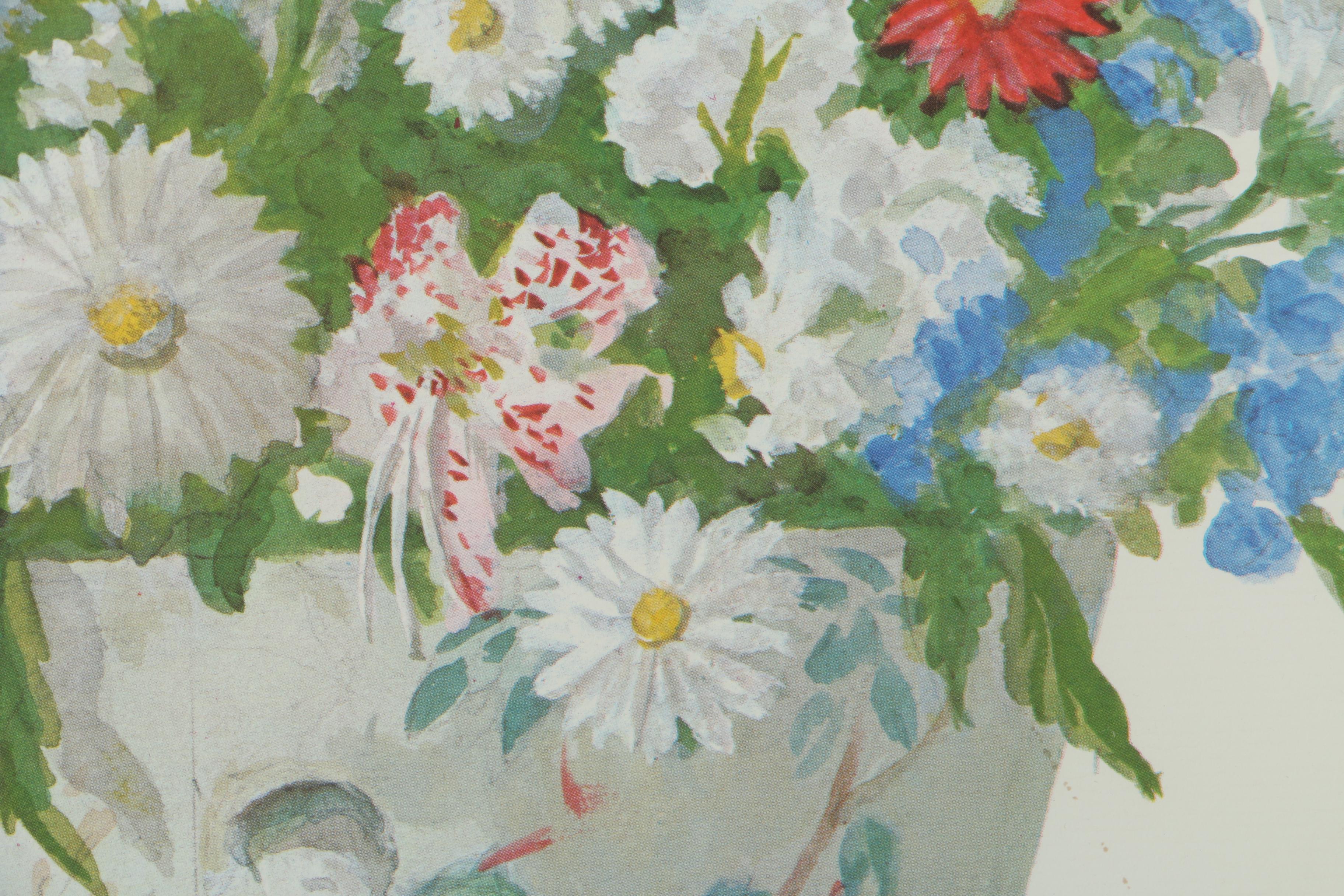 Offset Lithograph Prints After Harold Sterner "White House Flower Arrangement"