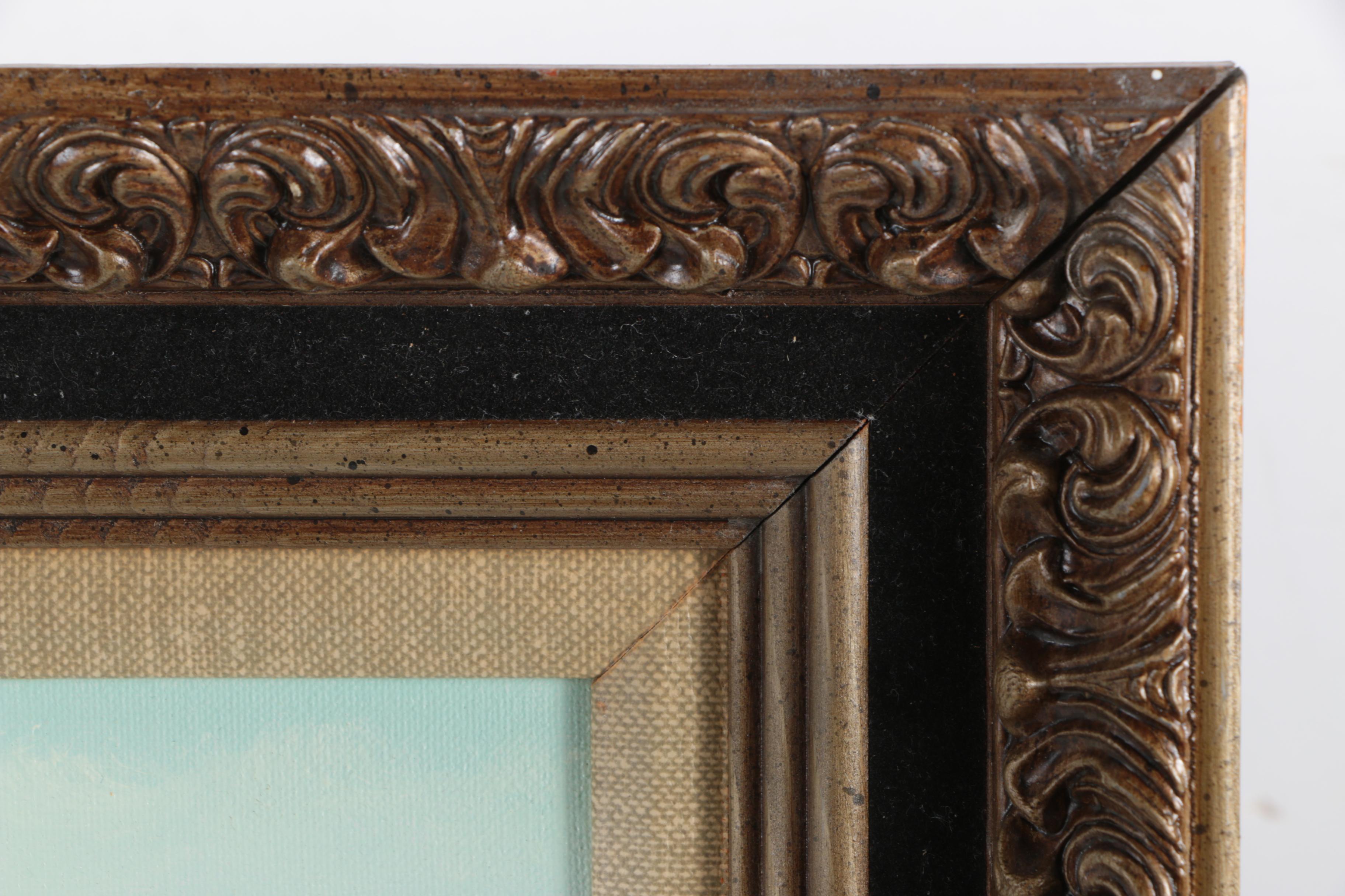 Bauer Oil Painting on Canvas of a Barn