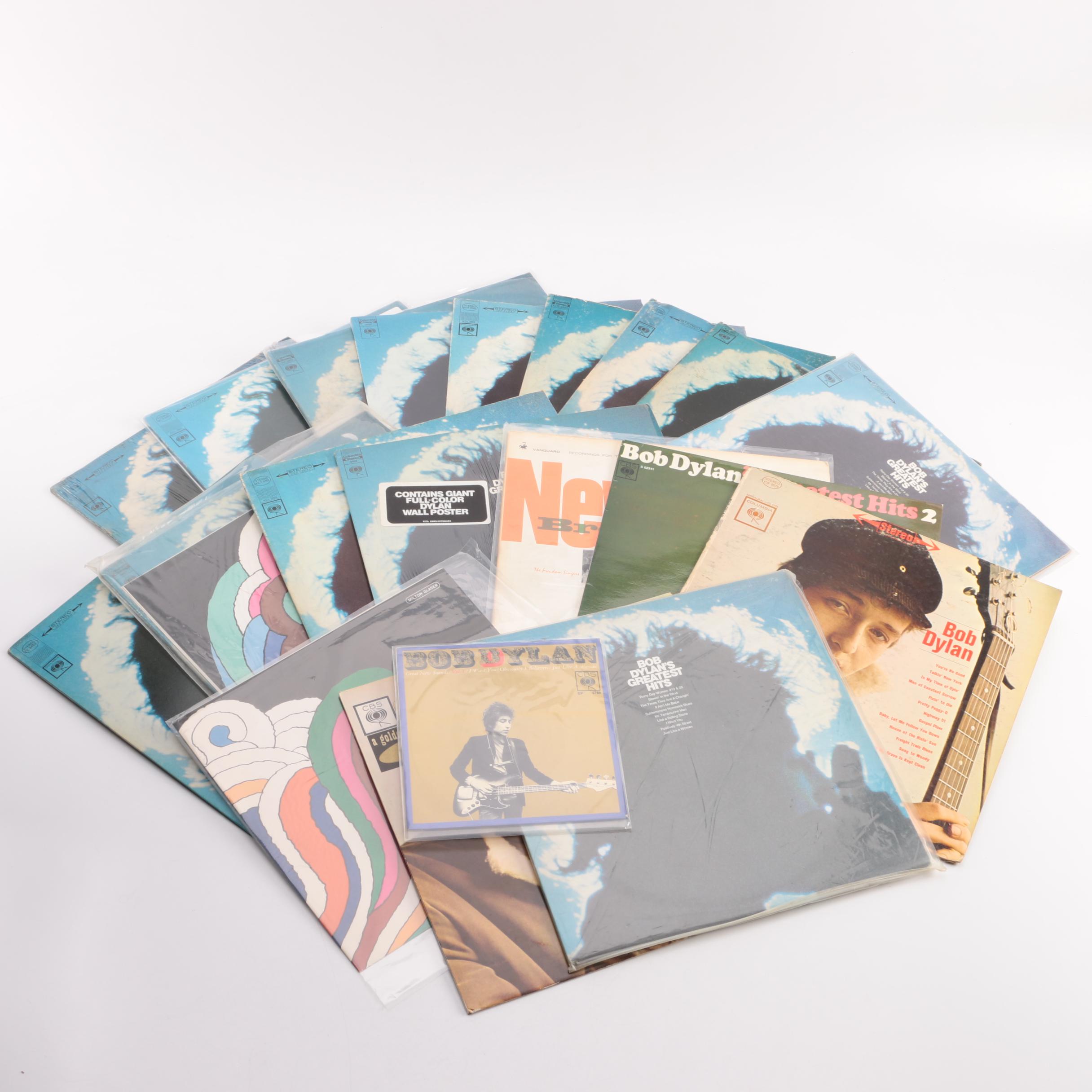Various Artists "Newport Broadside", Bob Dylan LP and 45 rpm Albums