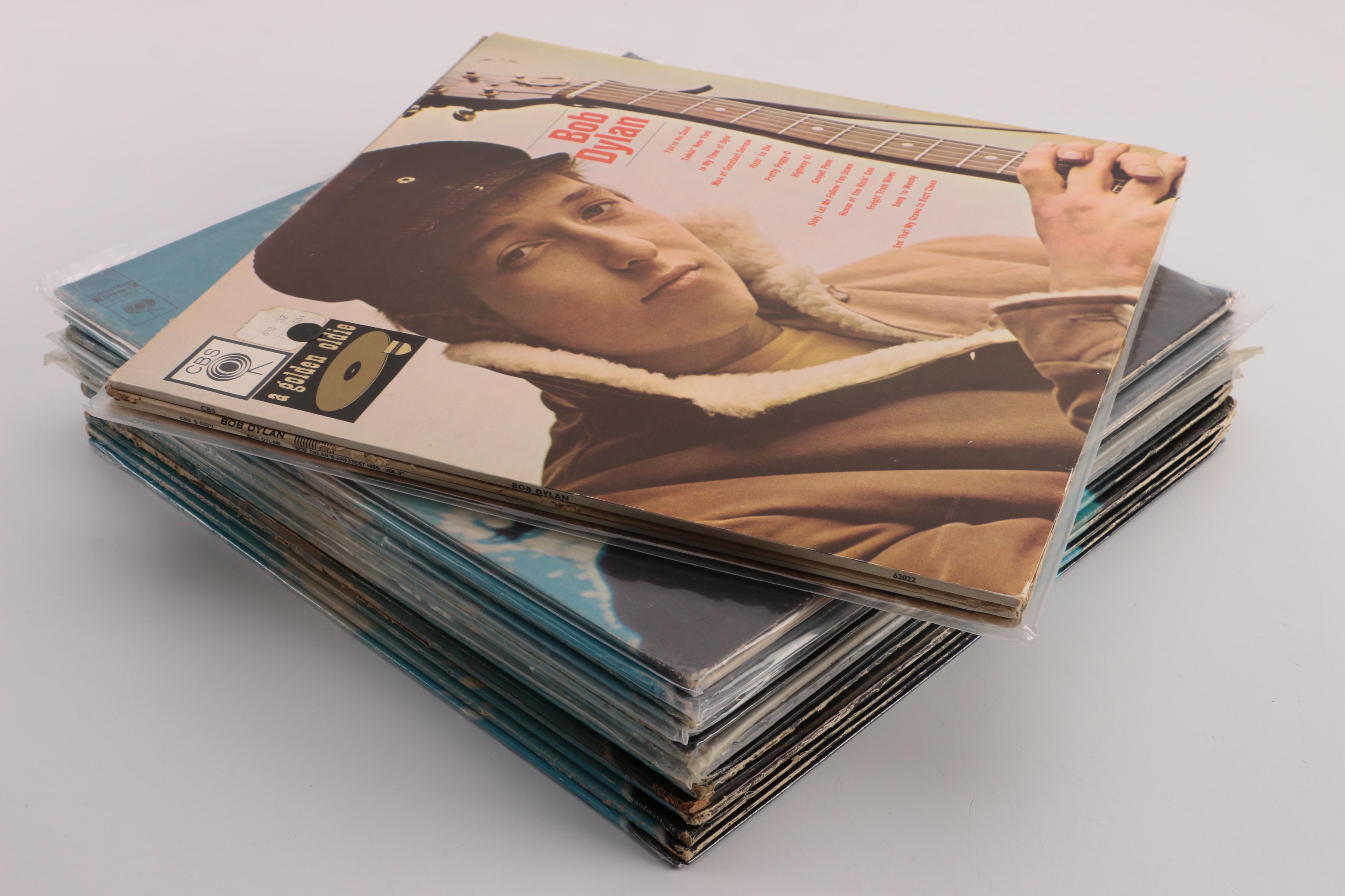 Various Artists "Newport Broadside", Bob Dylan LP and 45 rpm Albums