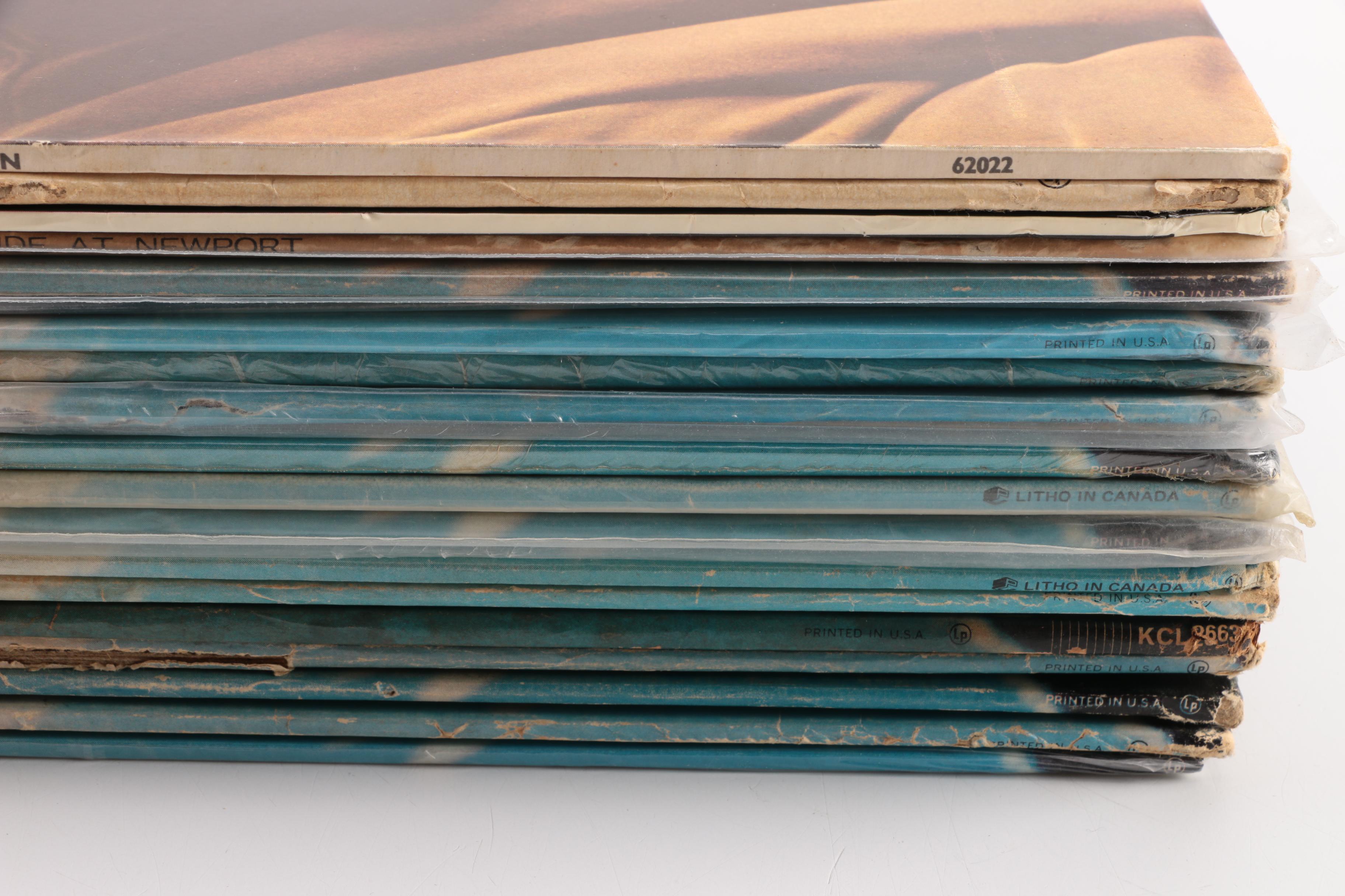 Various Artists "Newport Broadside", Bob Dylan LP and 45 rpm Albums