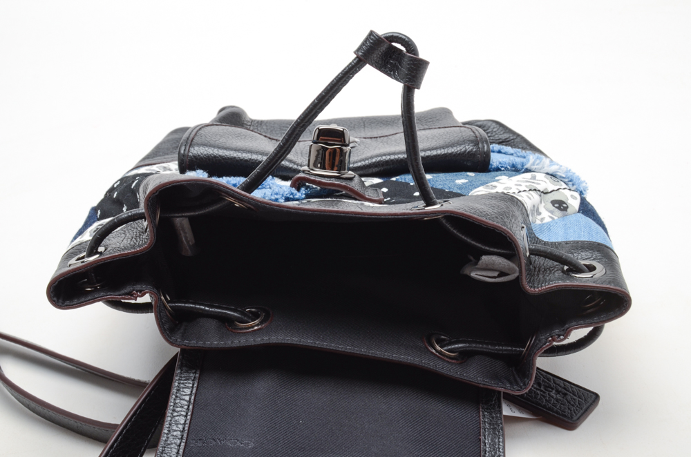 Coach Denim Patchwork Mini Backpack