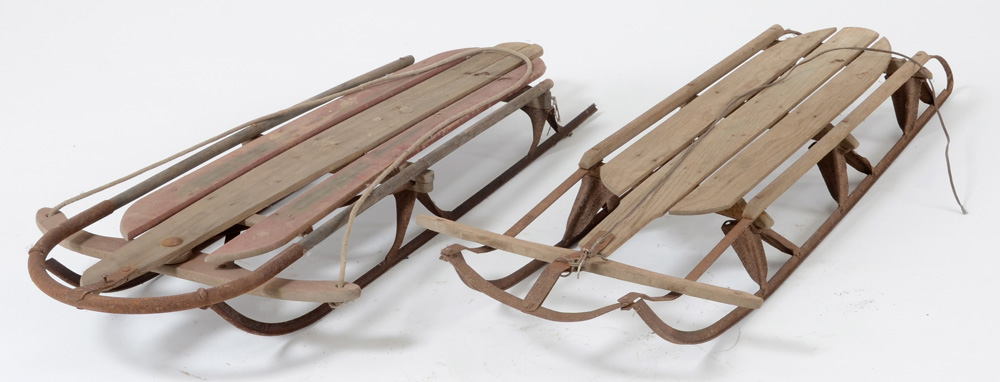 Vintage Steel Runner Sleds