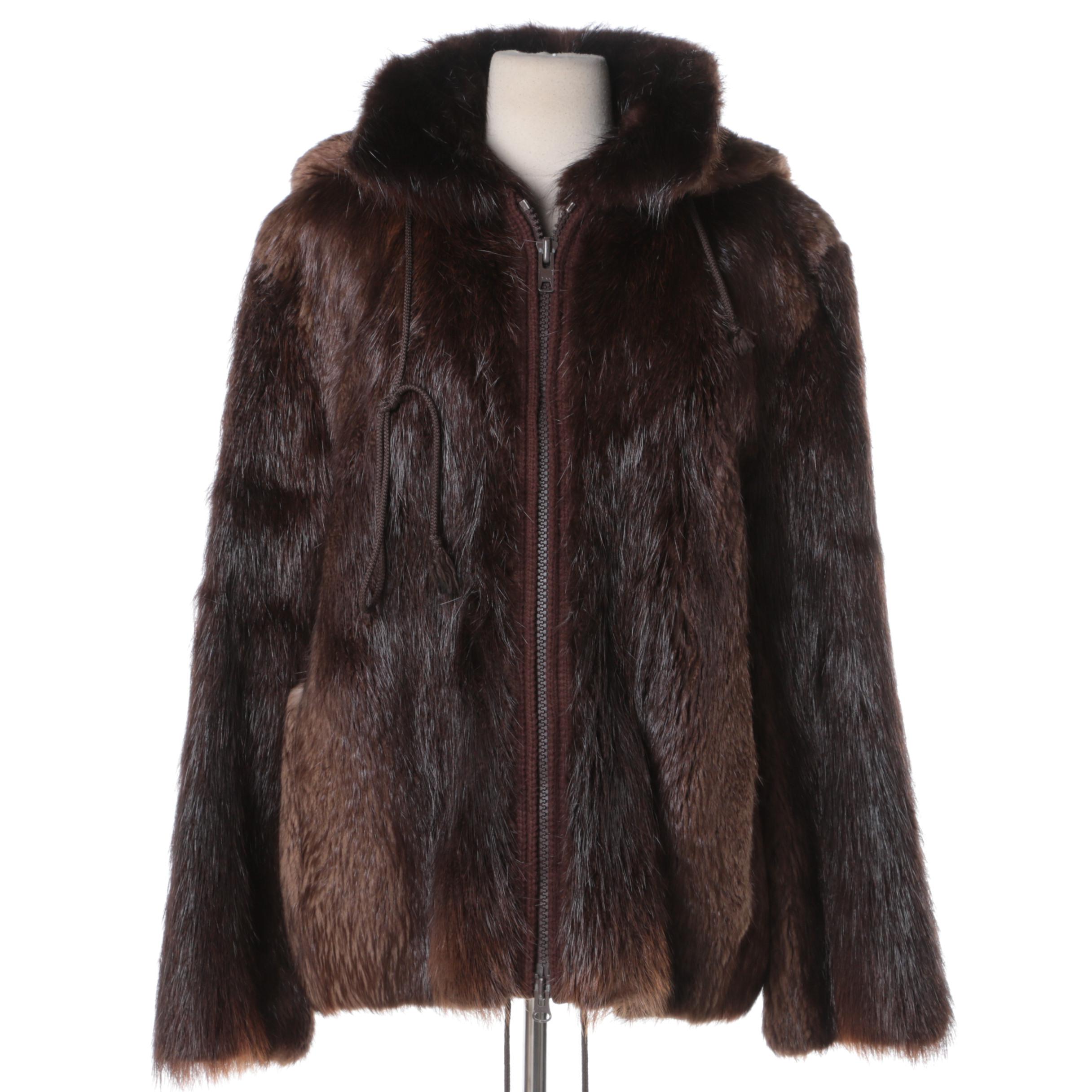 Men's Vintage Beaver Fur Coat