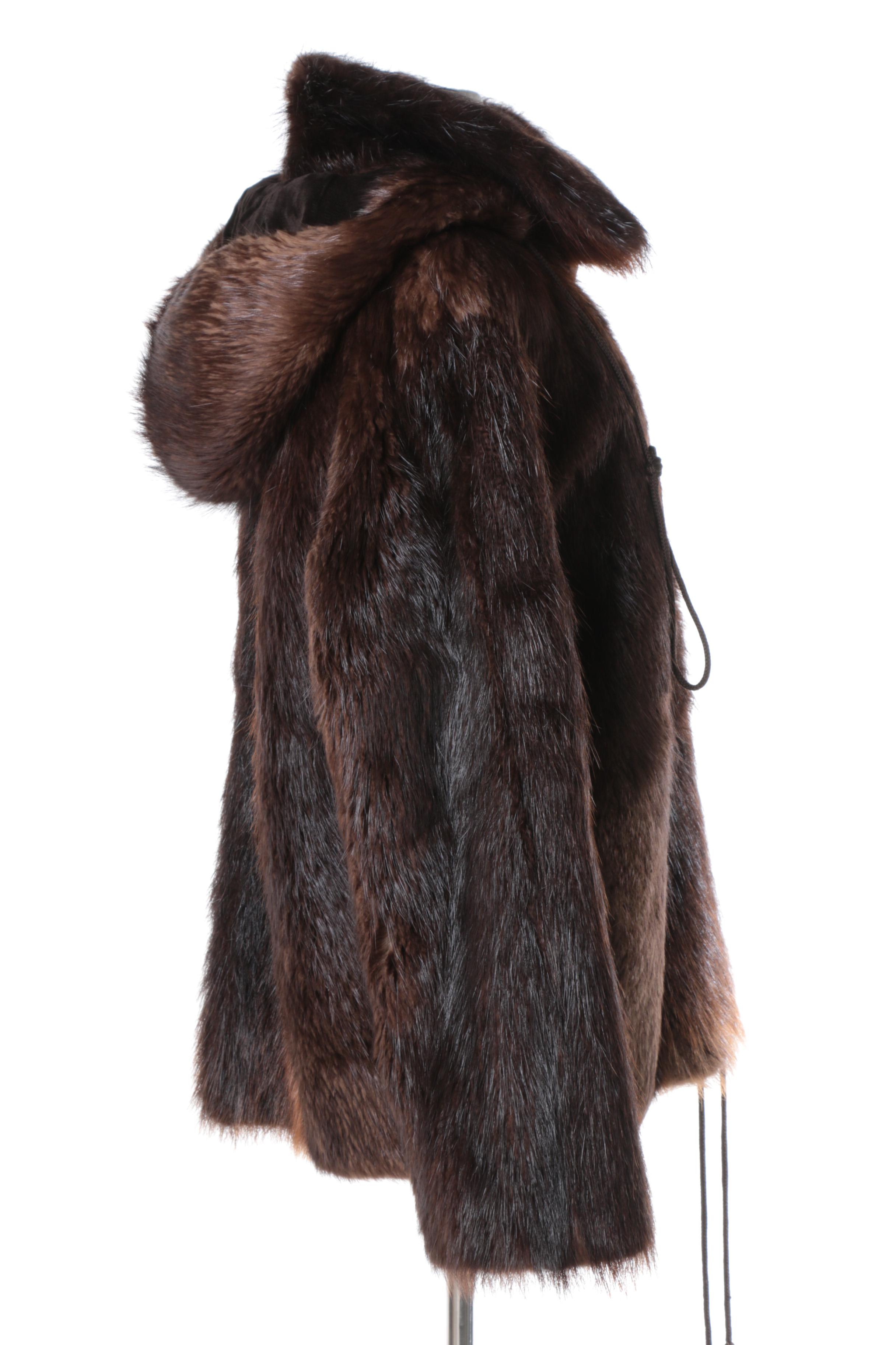 Men's Vintage Beaver Fur Coat