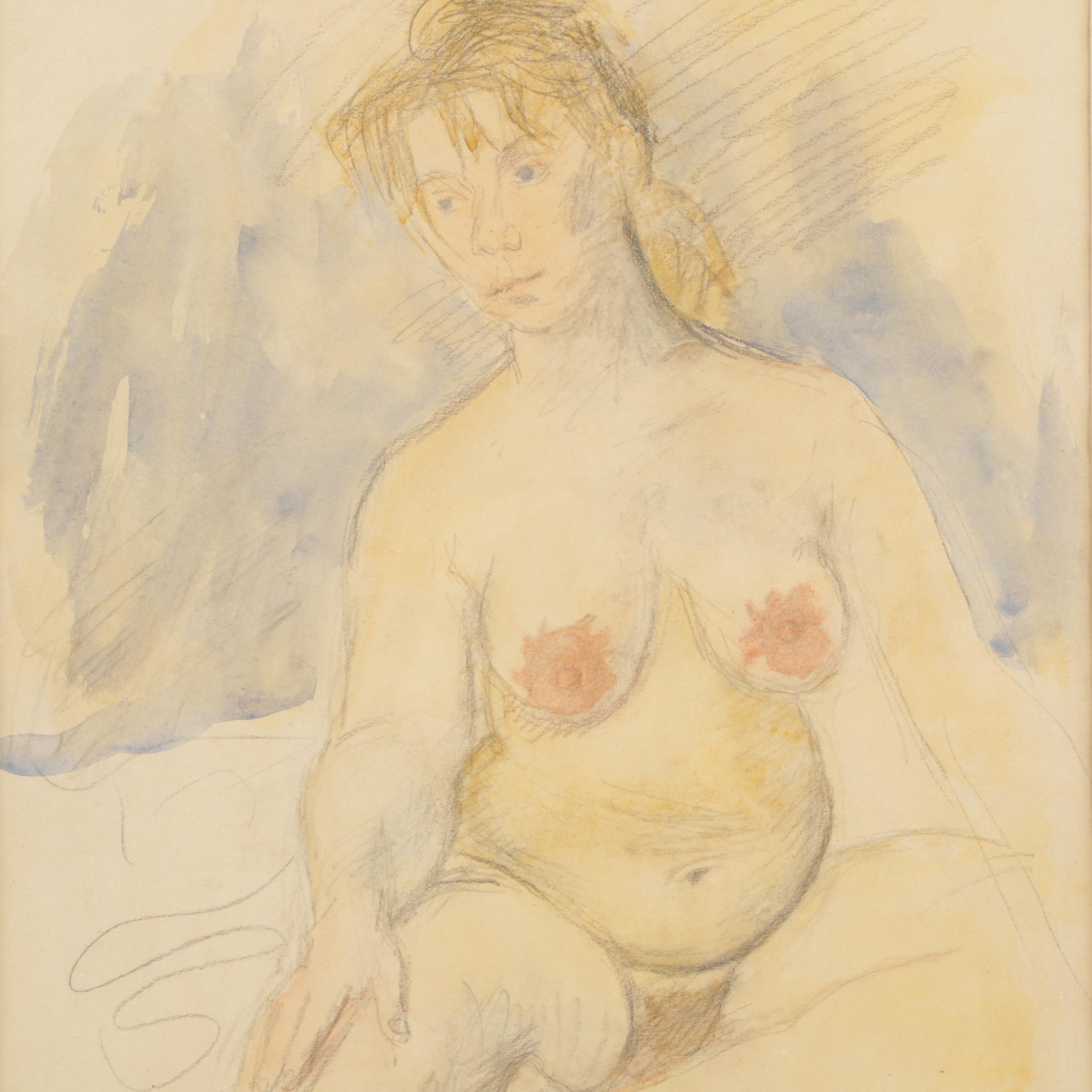 Figure Drawings and Watercolor Featuring Harvey Dinnerstein and Raphael Soyer