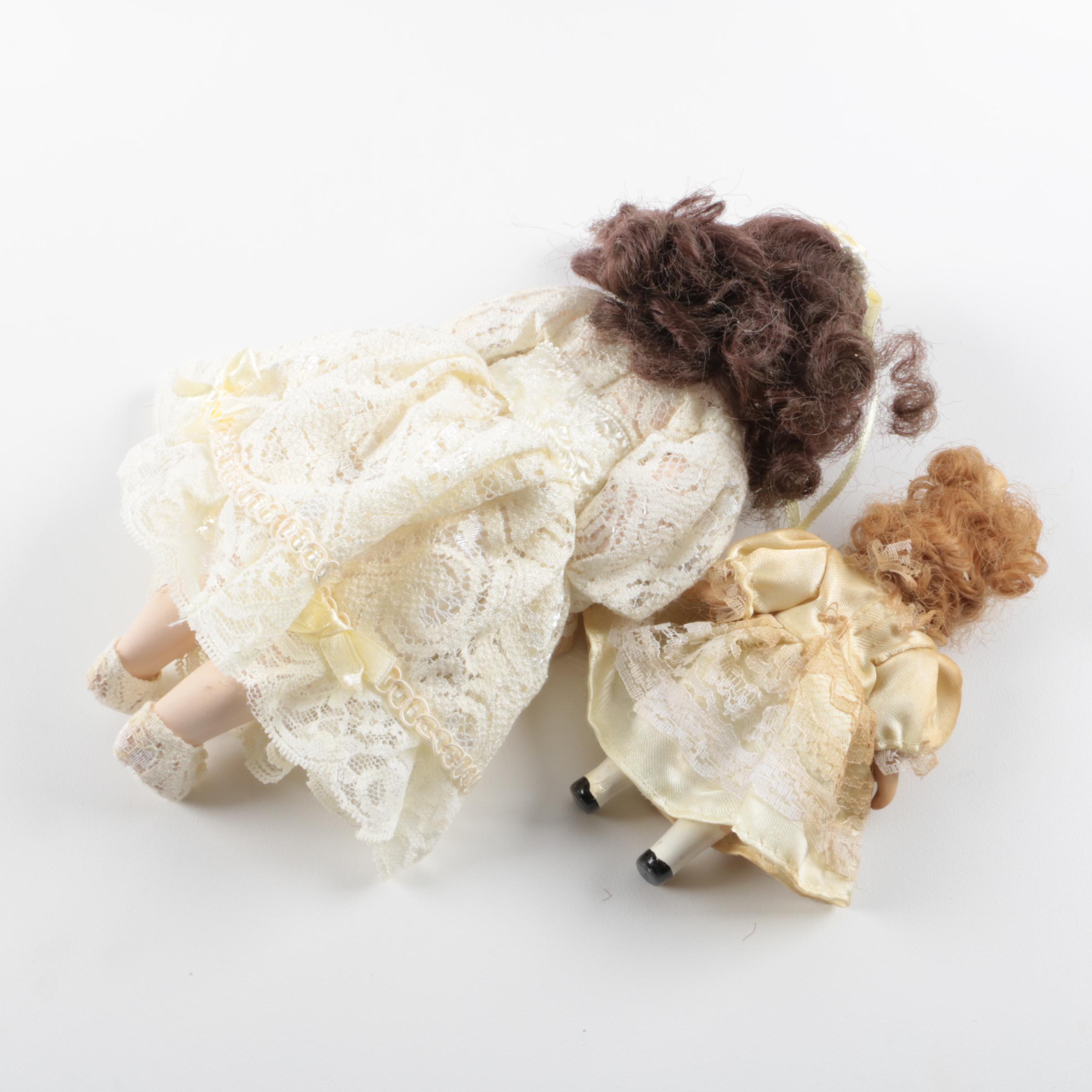 Vintage Porcelain Dolls Including "Fancy Friends Collectibles"