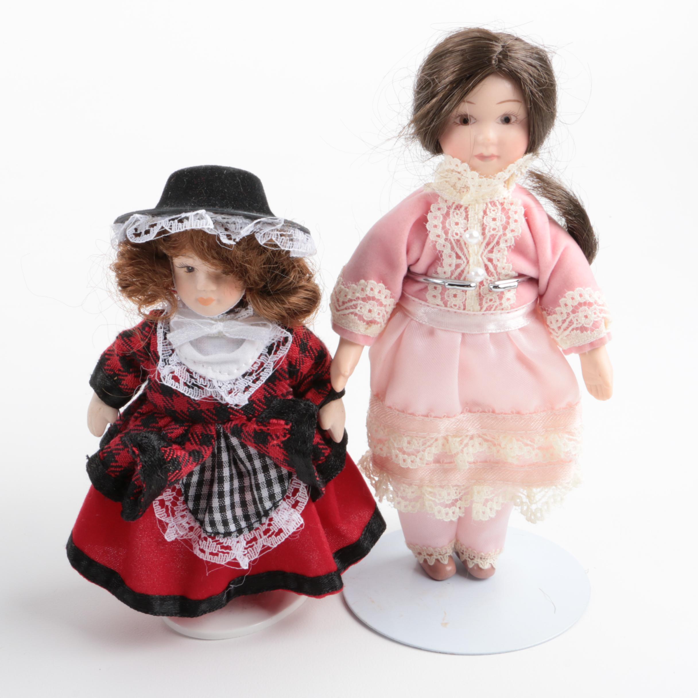 Vintage Porcelain Dolls Including "Fancy Friends Collectibles"