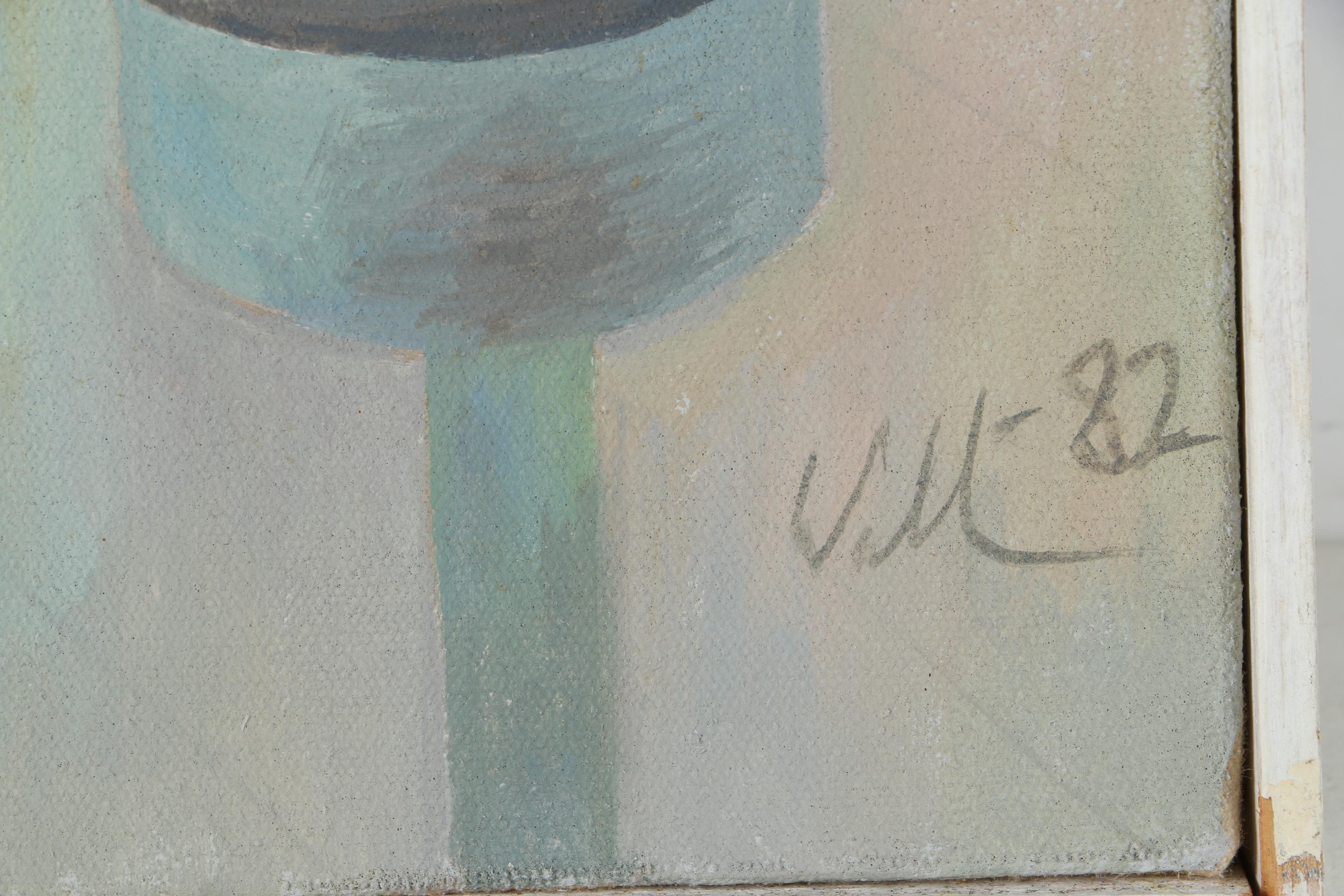 David Walker Oil on Canvas Painting "Restaurant Scene"