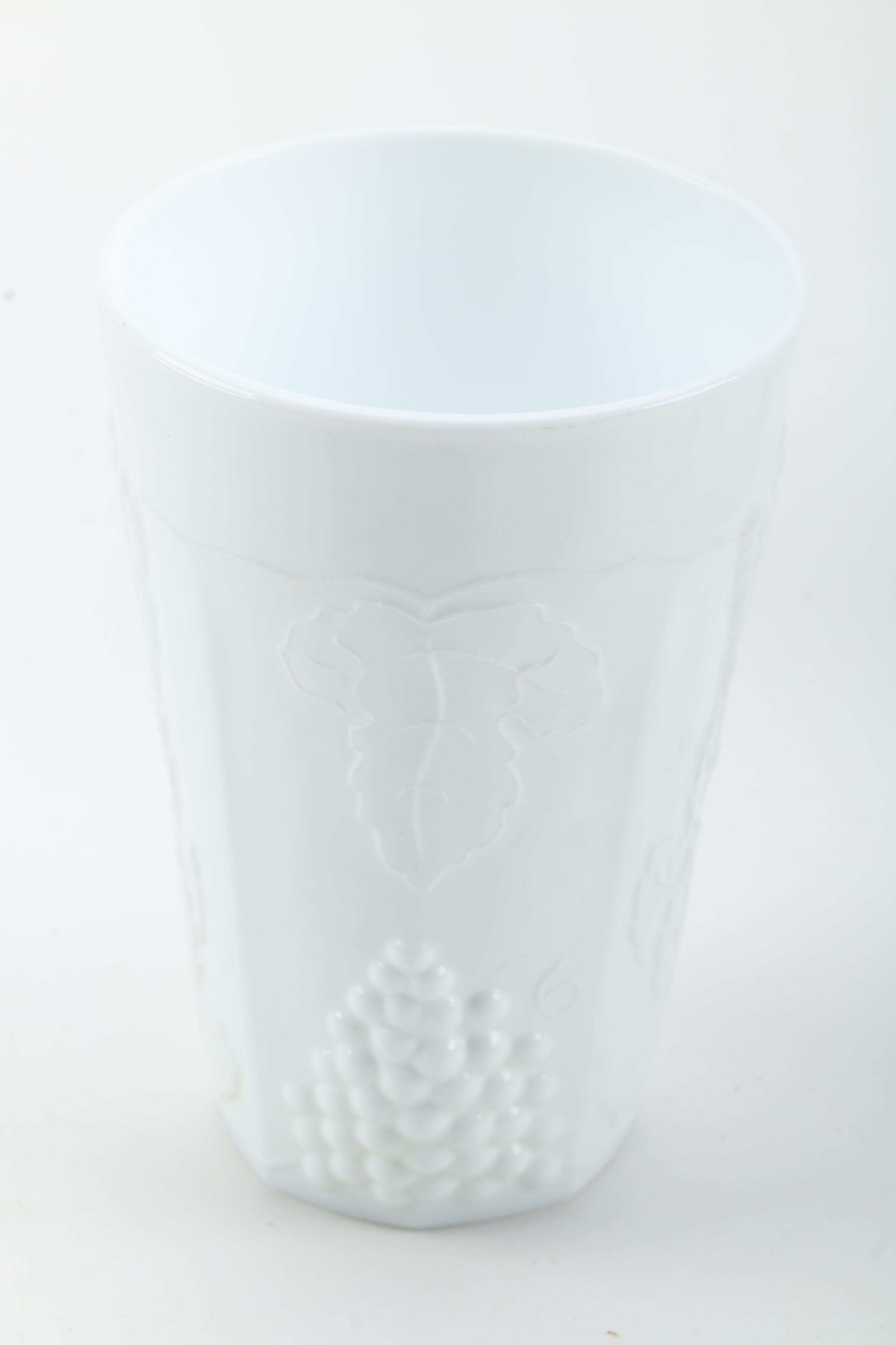 Vintage Milk Glass Vases