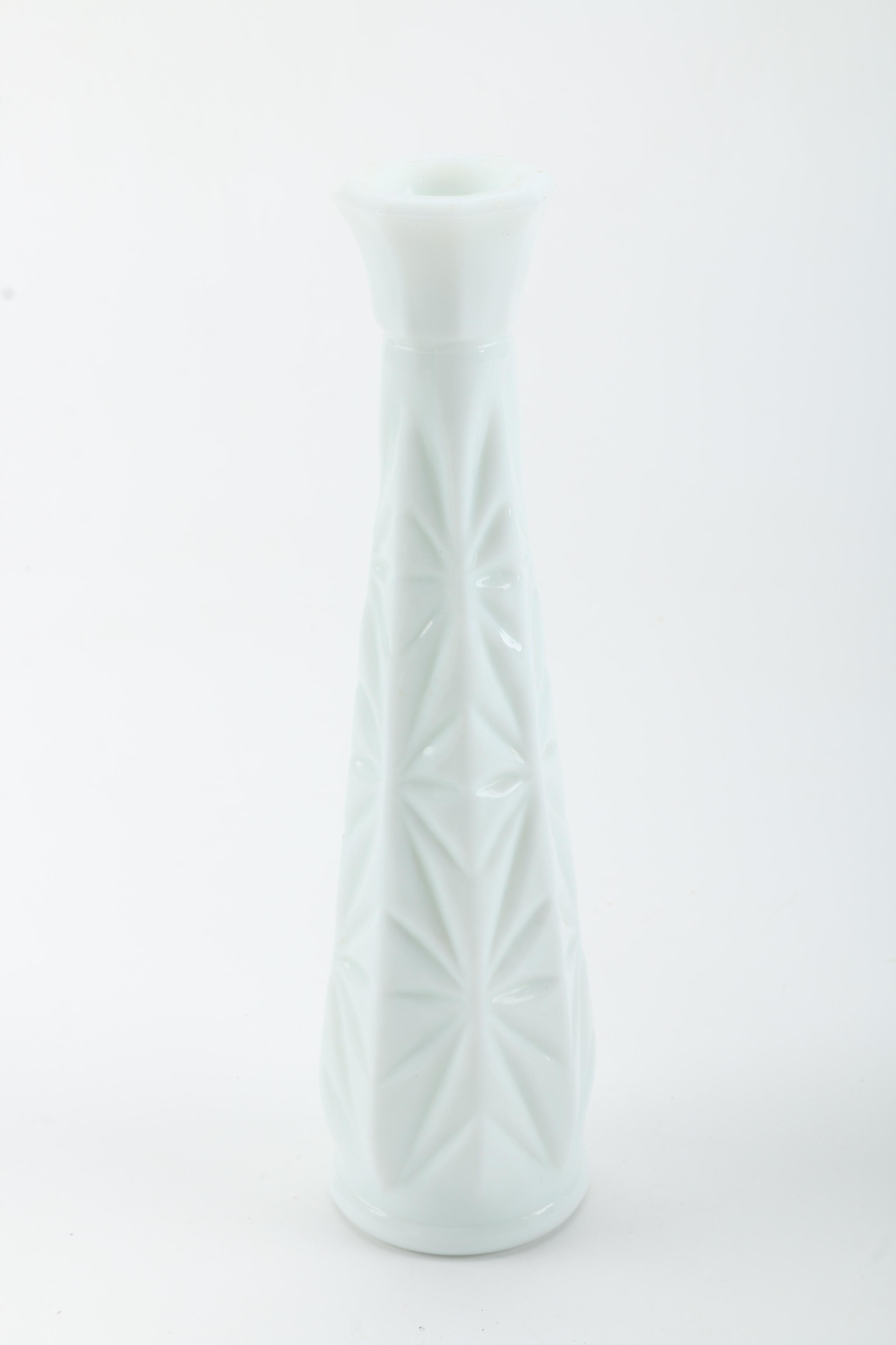 Vintage Milk Glass Vases