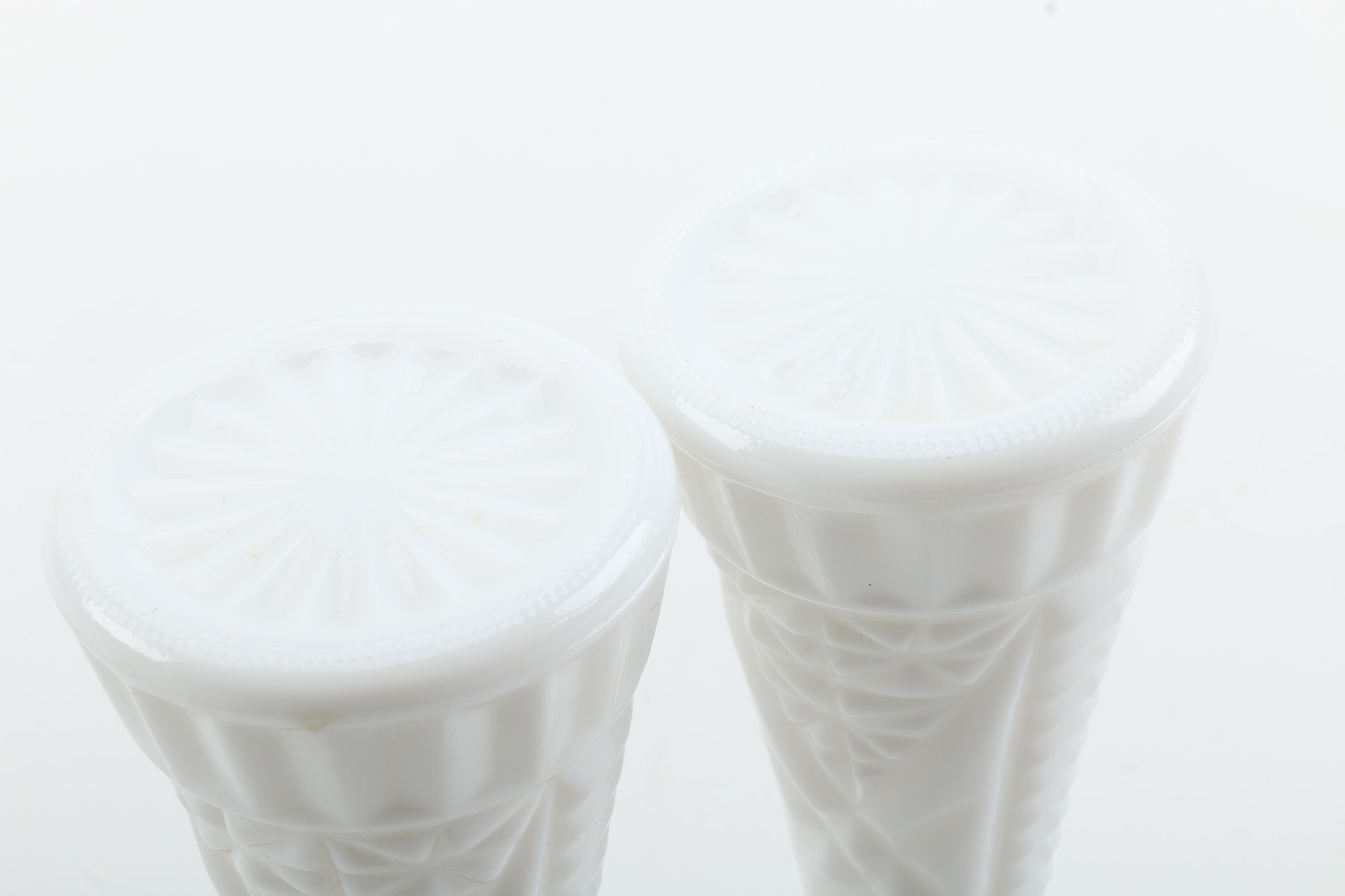 Vintage Milk Glass Vases