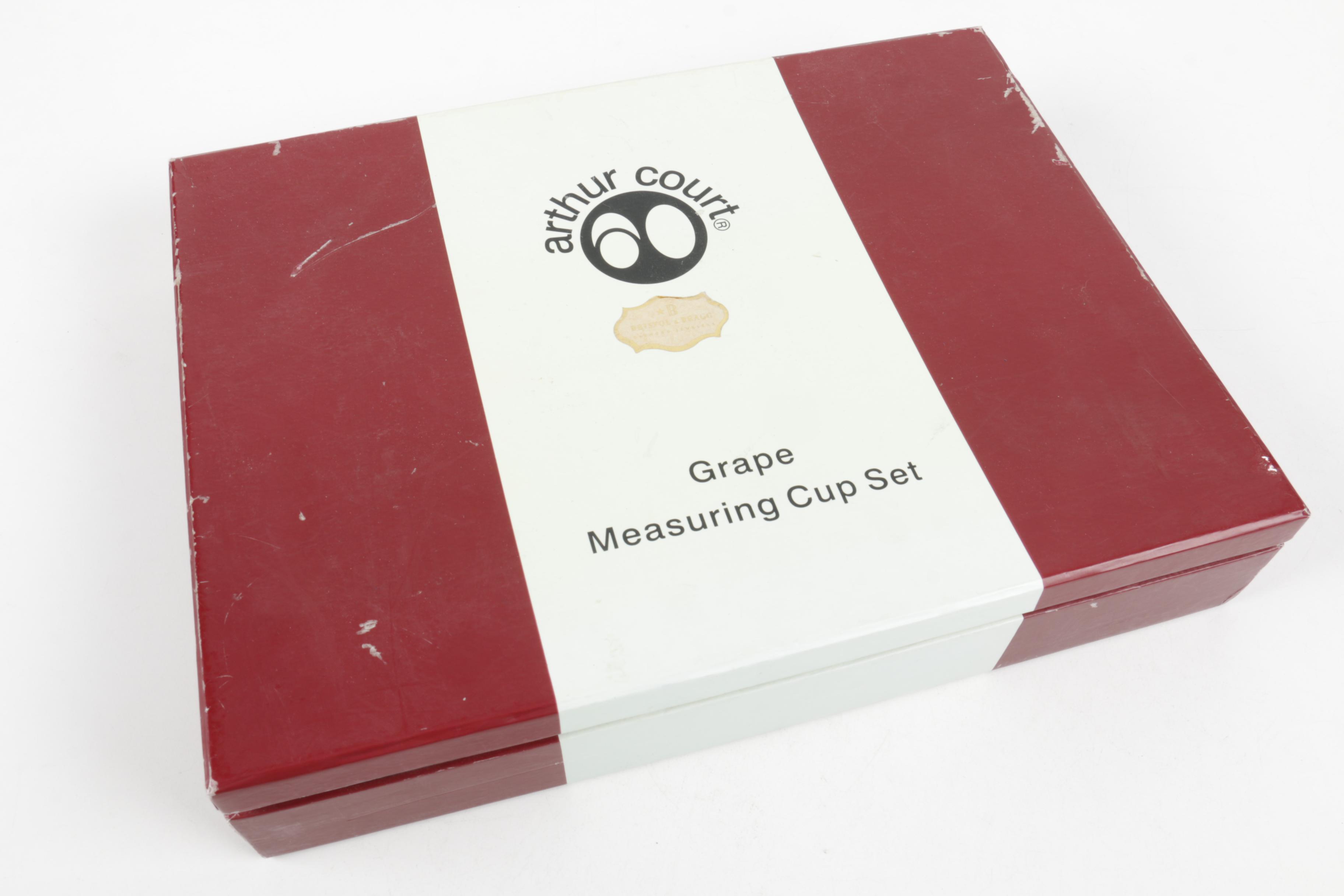 Arthur Court "Grape" Aluminum Measuring Cup Set