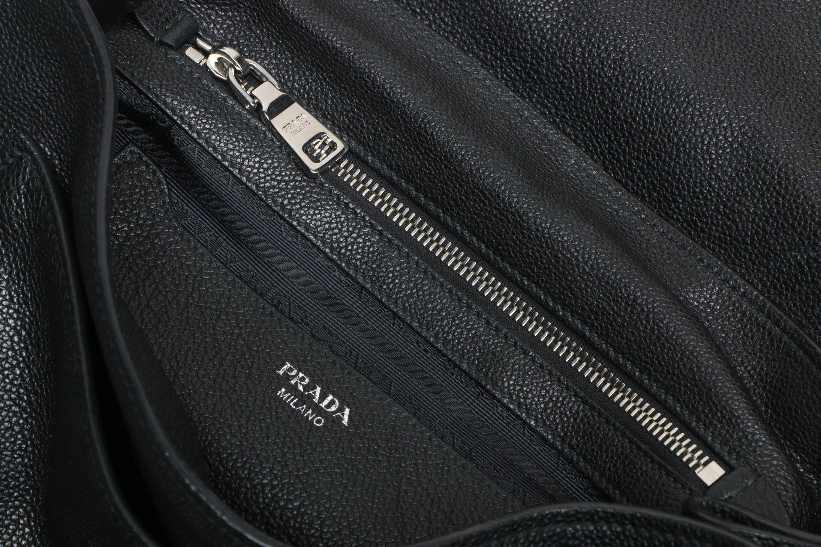 Prada Black Toro Leather Handbag