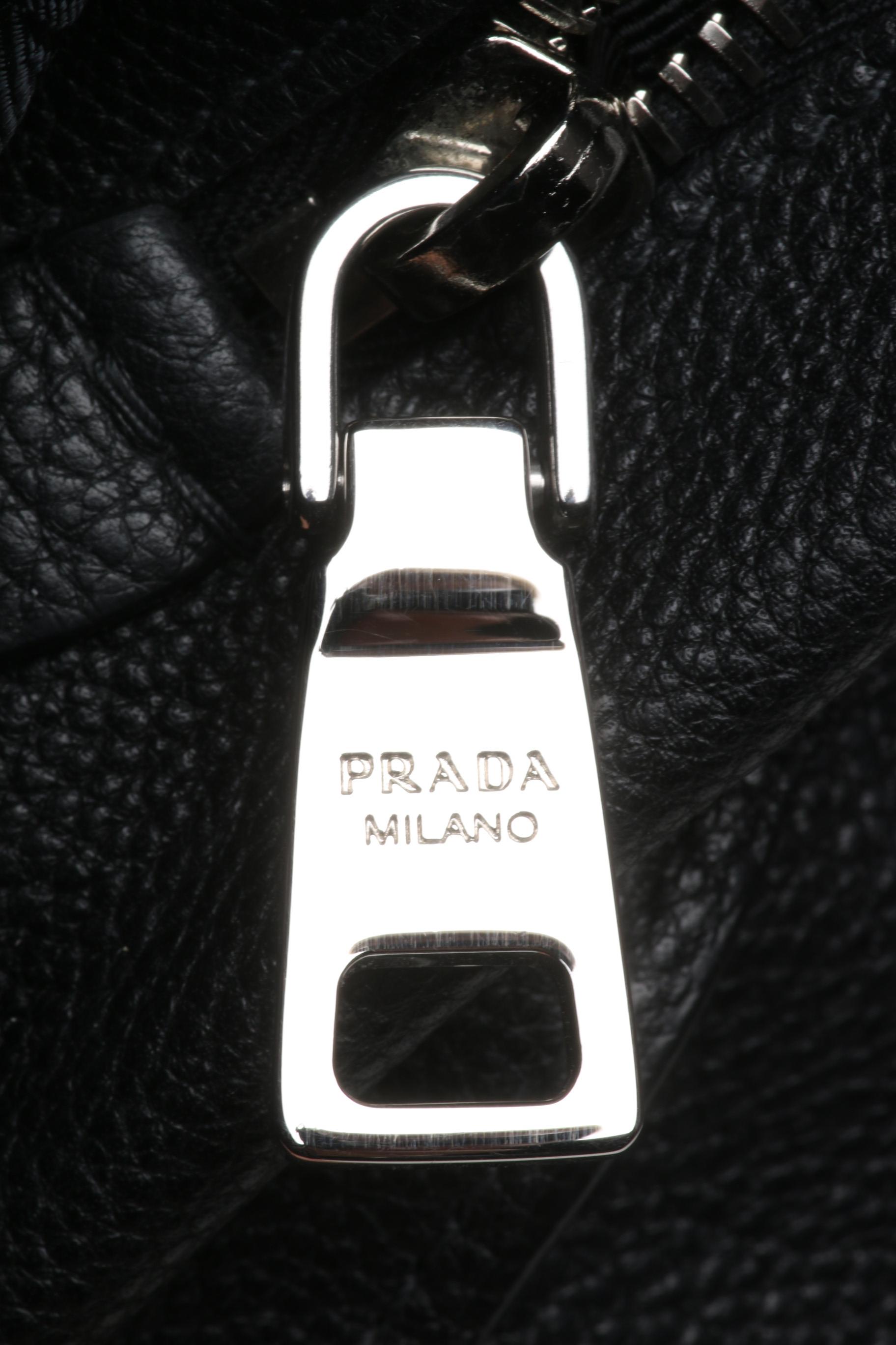 Prada Black Toro Leather Handbag