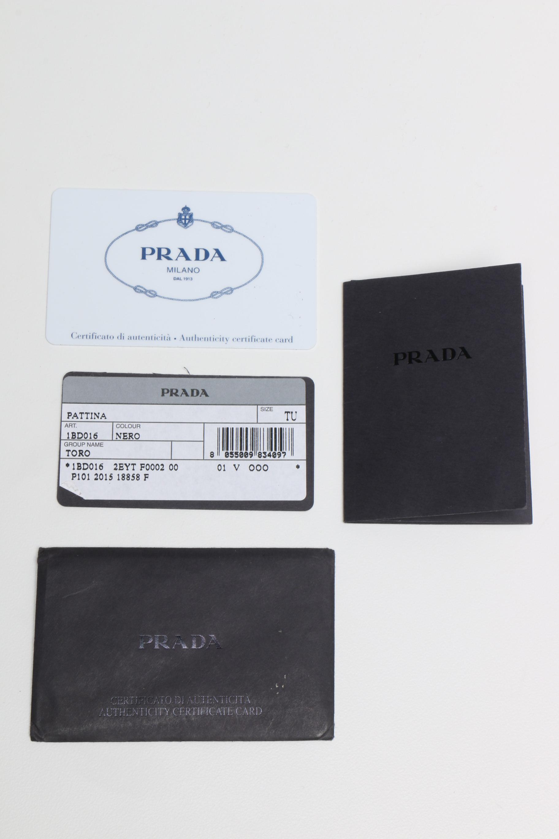 Prada Black Toro Leather Handbag