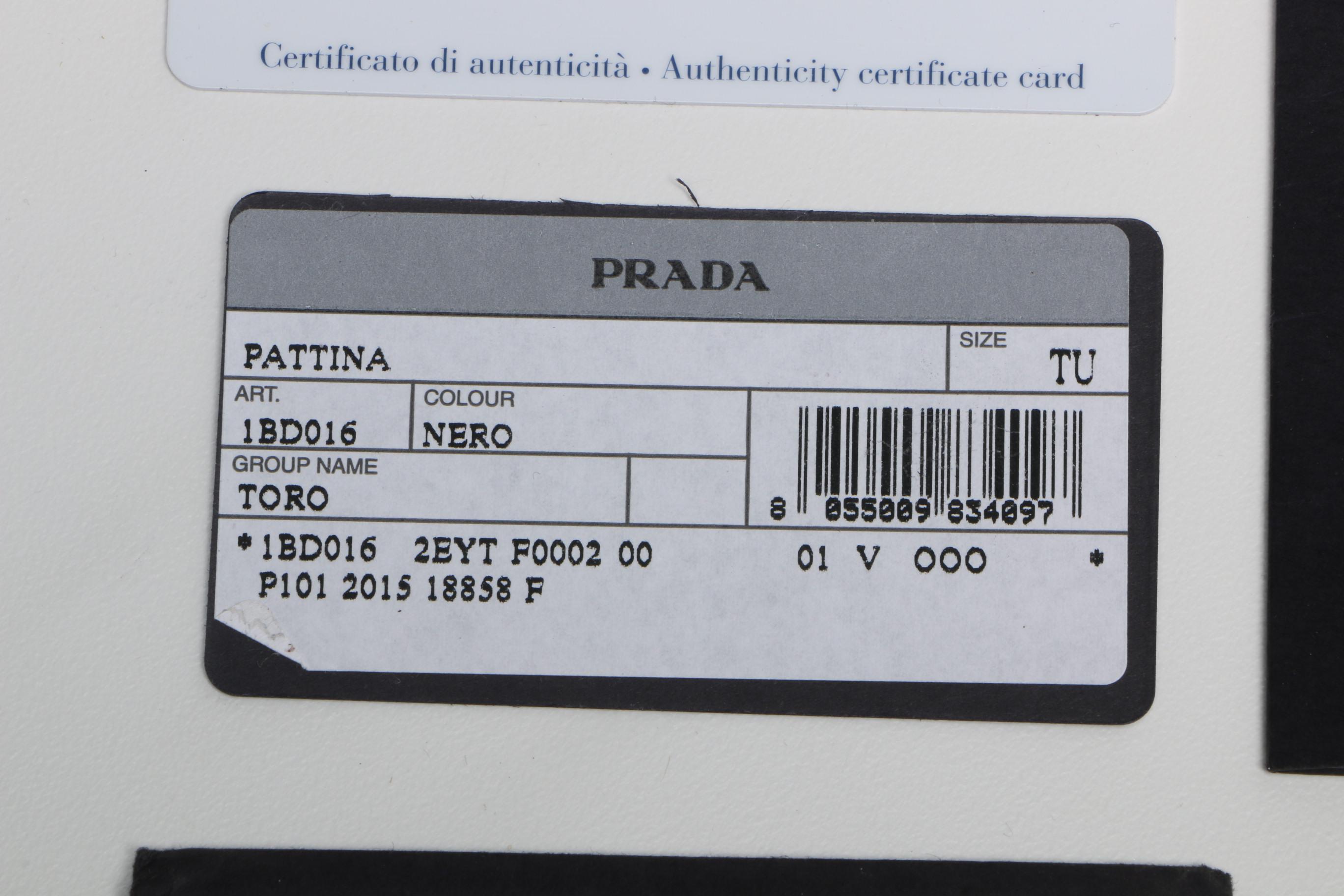 Prada Black Toro Leather Handbag