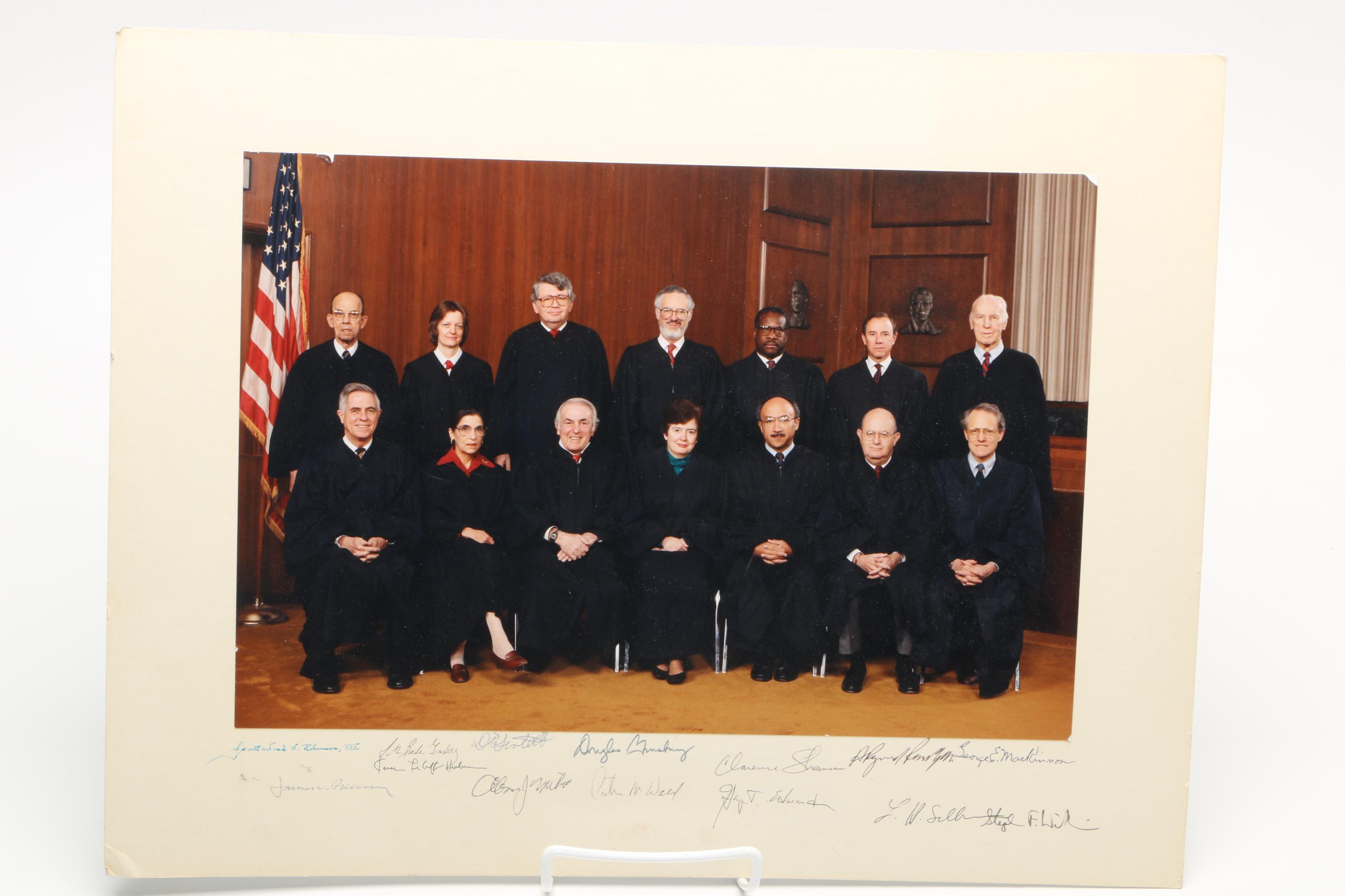 Ruth Bader Ginsburg and Clarence Thomas Signed Photograph - JSA LOA