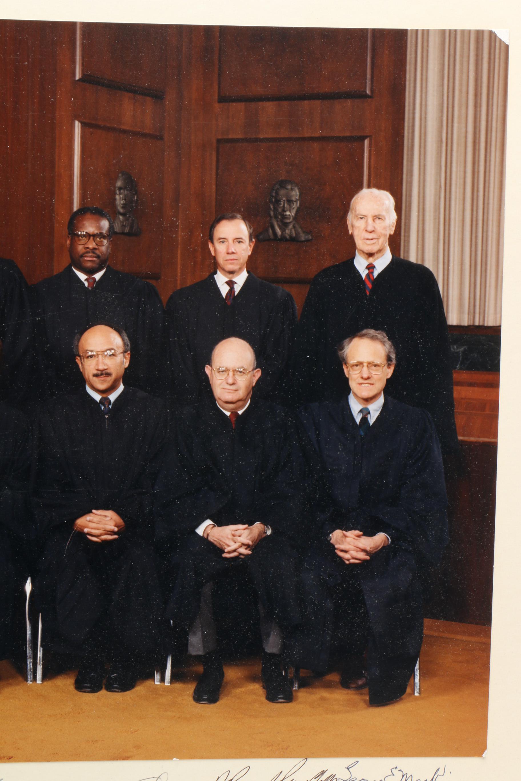 Ruth Bader Ginsburg and Clarence Thomas Signed Photograph - JSA LOA