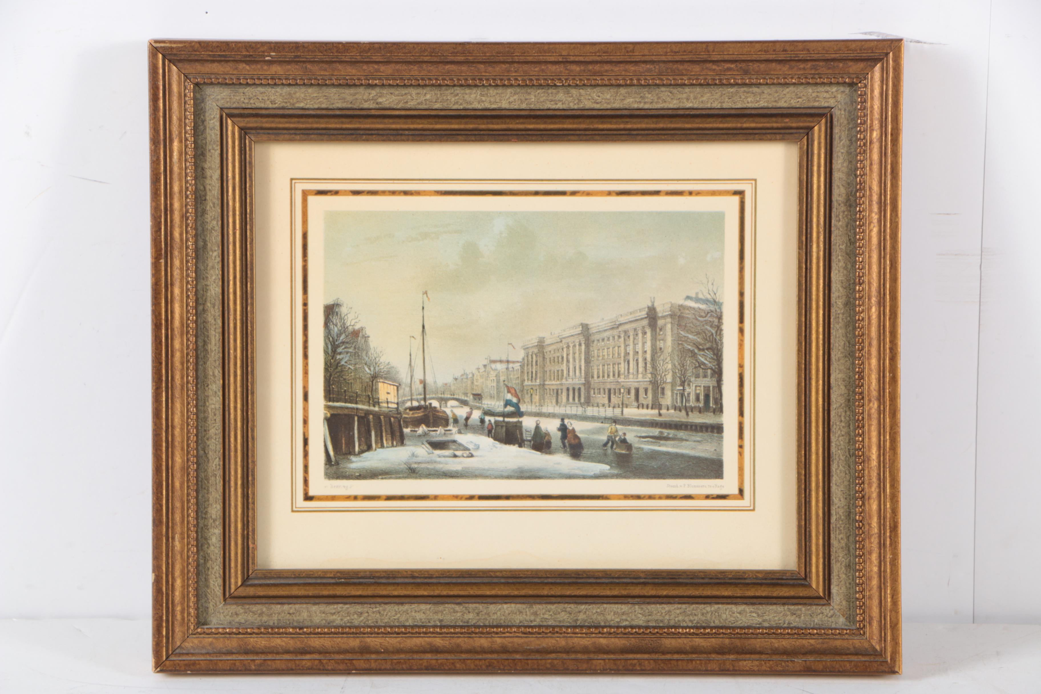 Offset Lithographs on Paper After Parisian Landscape Scenes