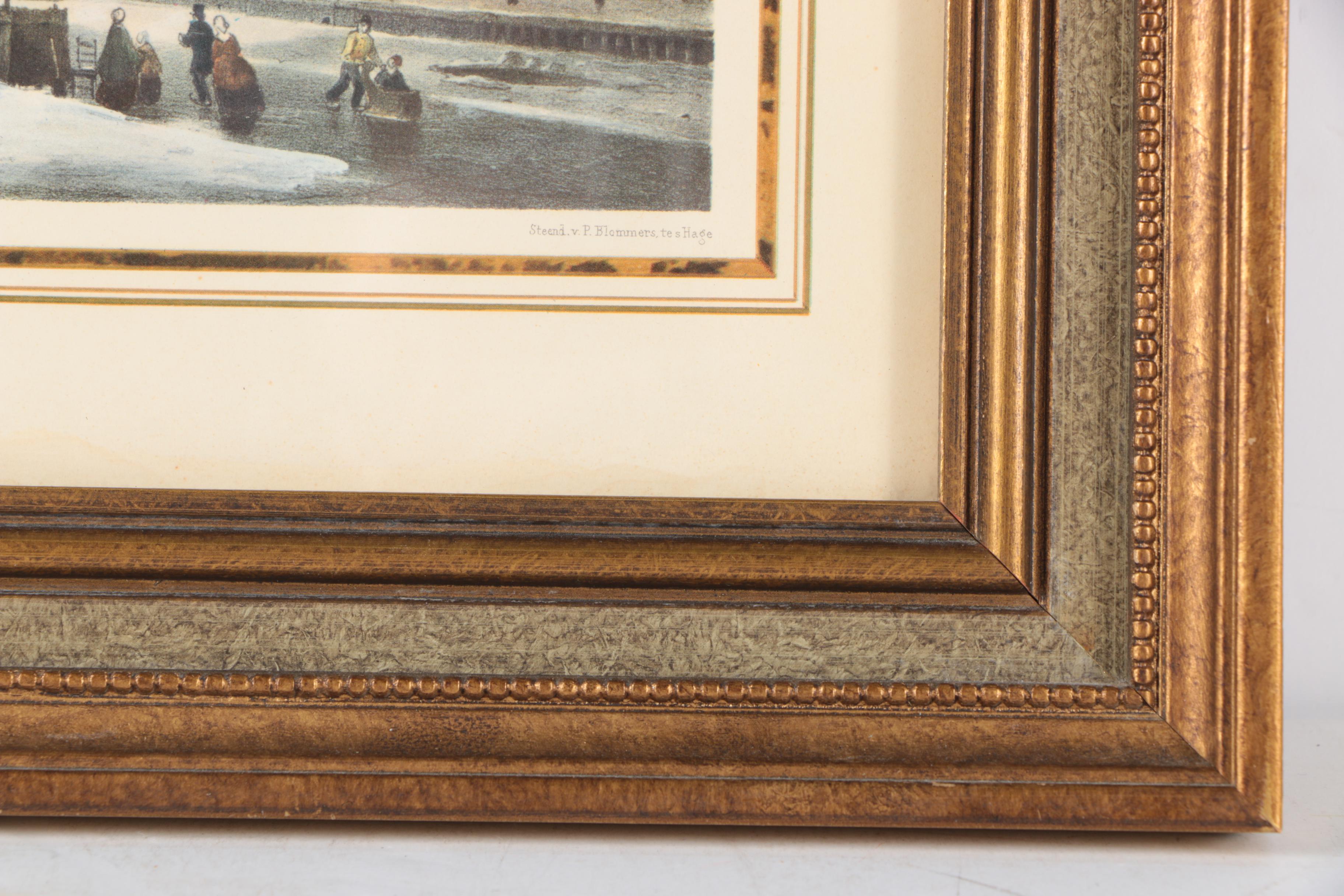 Offset Lithographs on Paper After Parisian Landscape Scenes