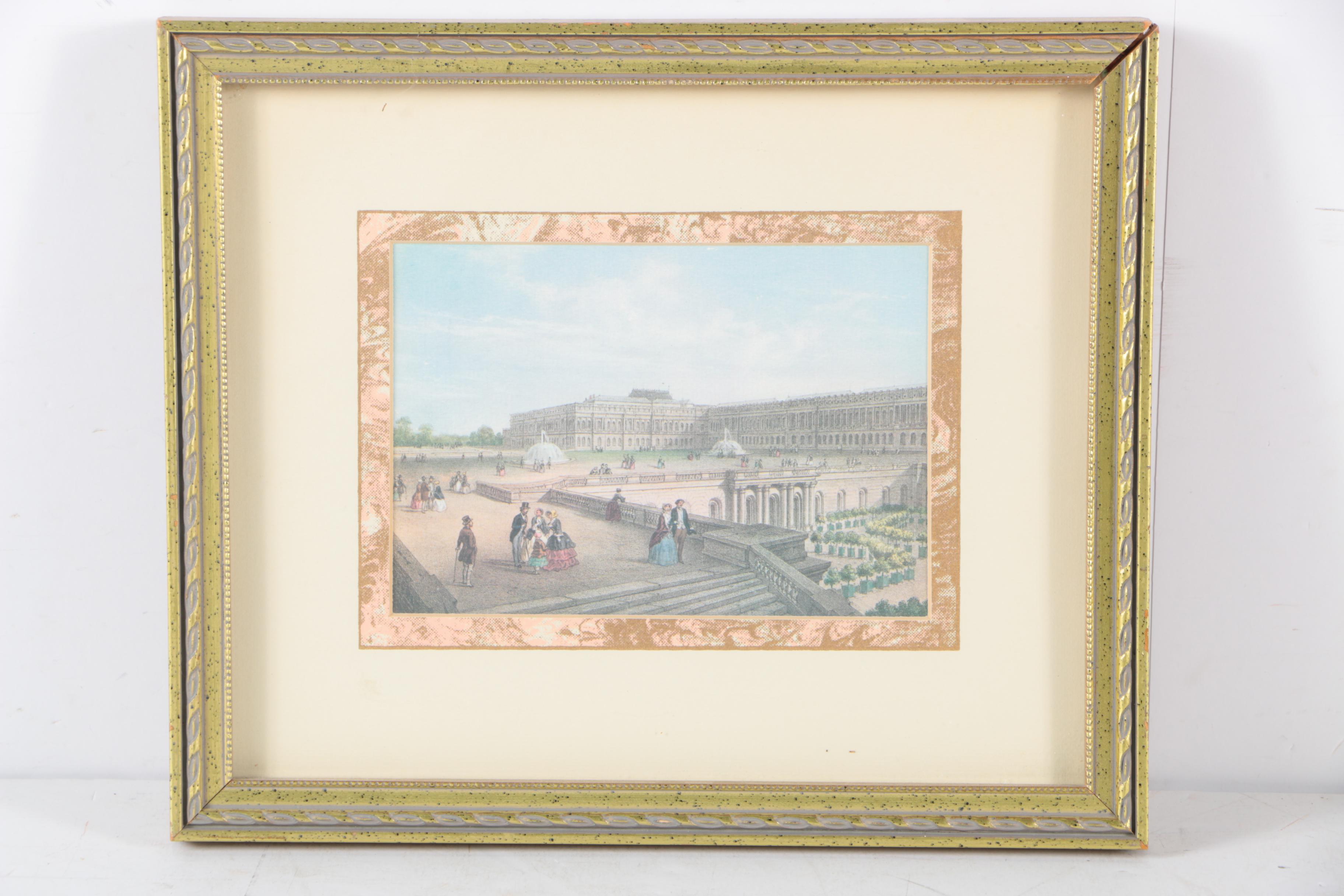 Offset Lithographs on Paper After Parisian Landscape Scenes