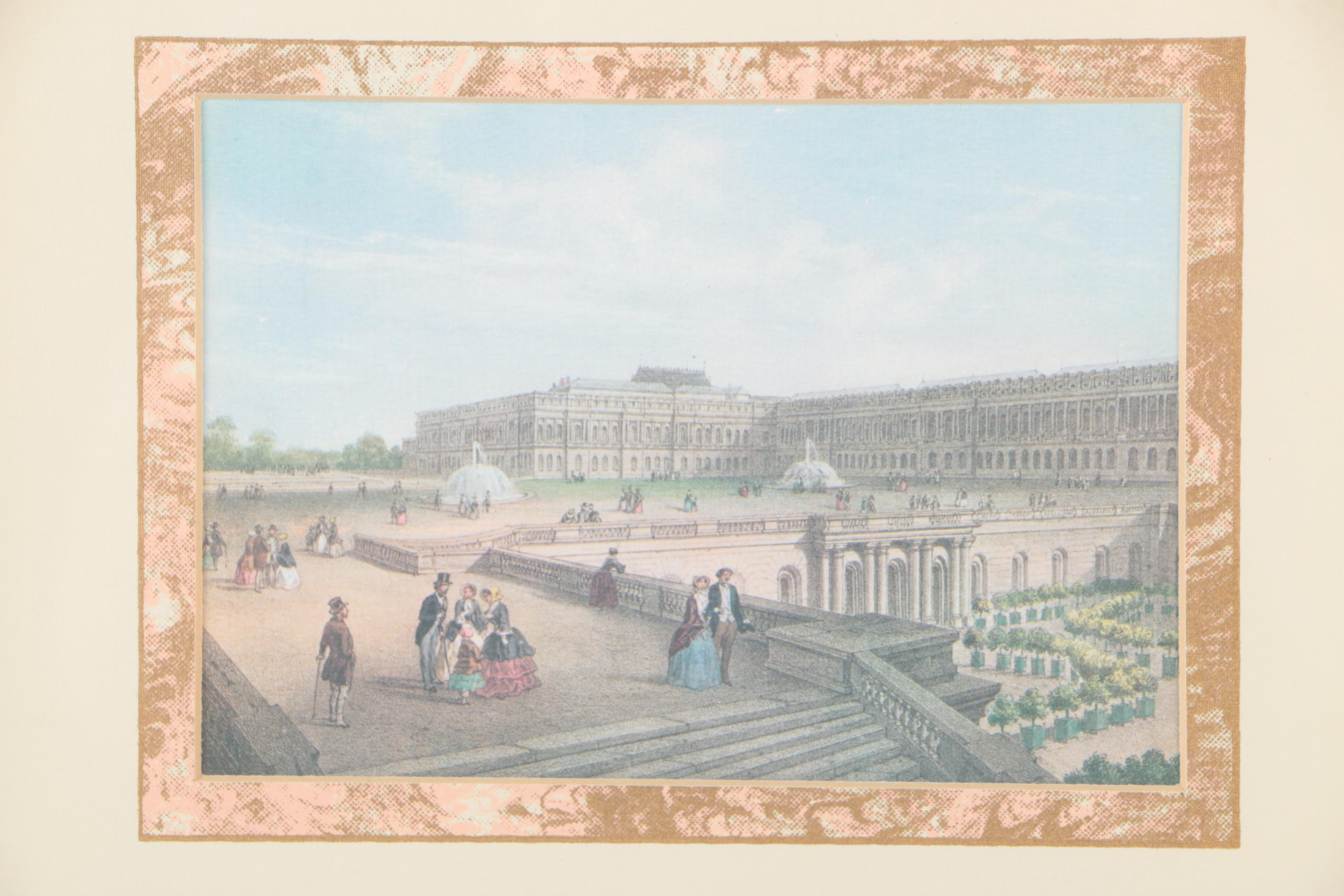 Offset Lithographs on Paper After Parisian Landscape Scenes