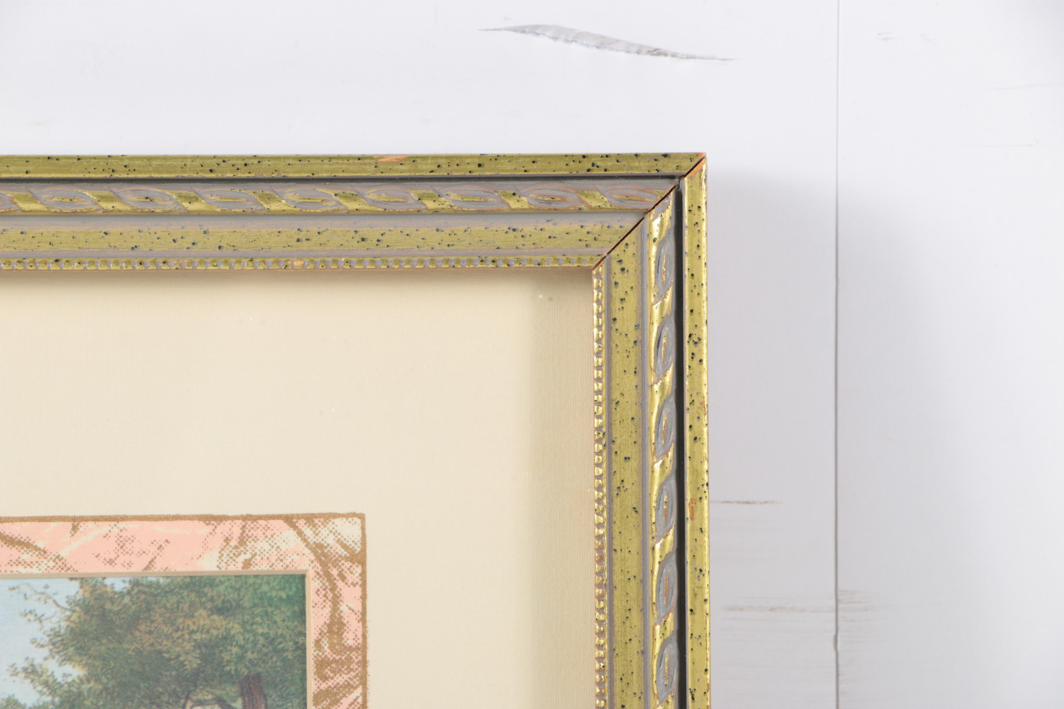 Offset Lithographs on Paper After Parisian Landscape Scenes