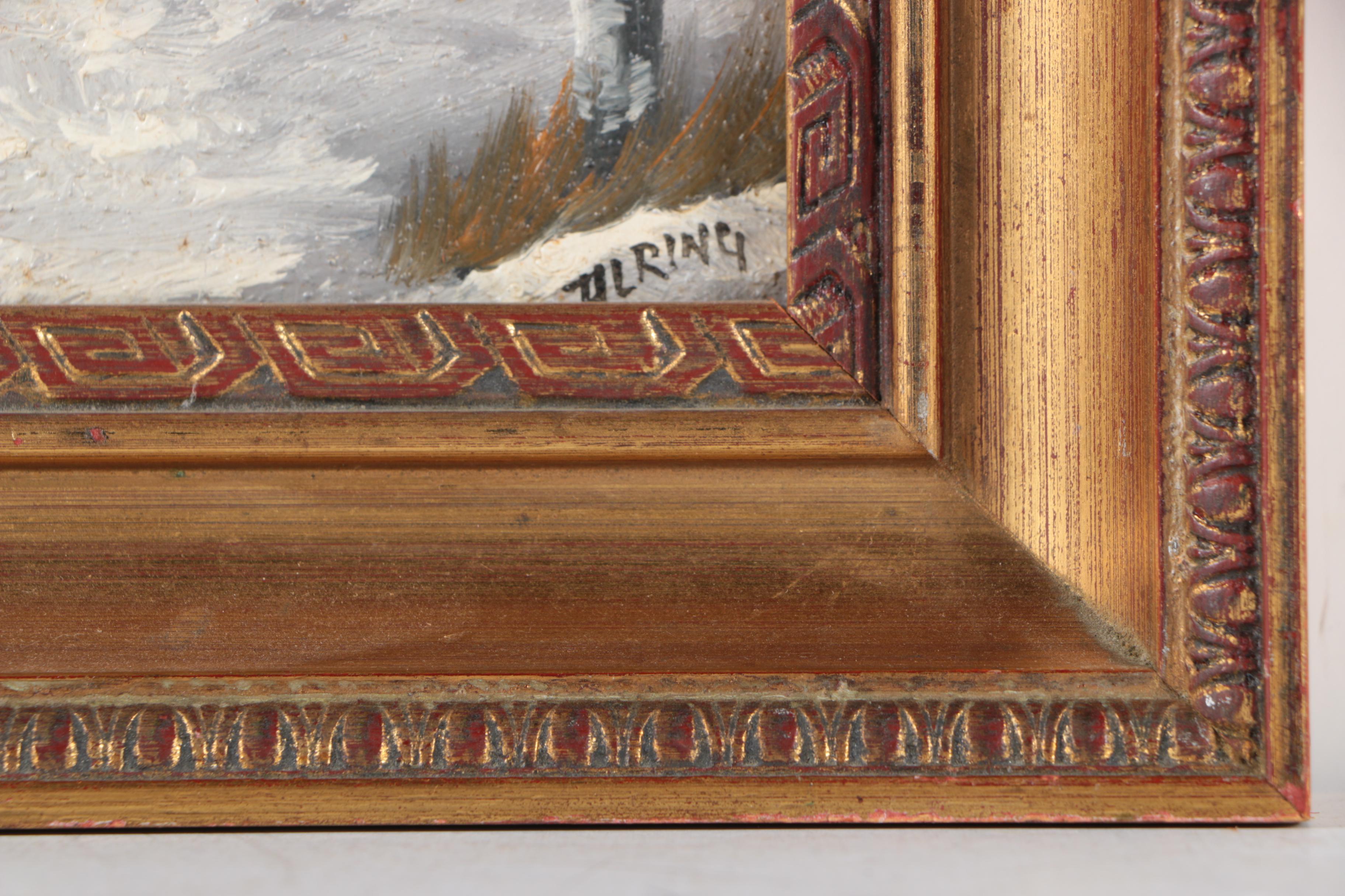 Three Landscape Oil Paintings on Canvas Board Including Clara Inness