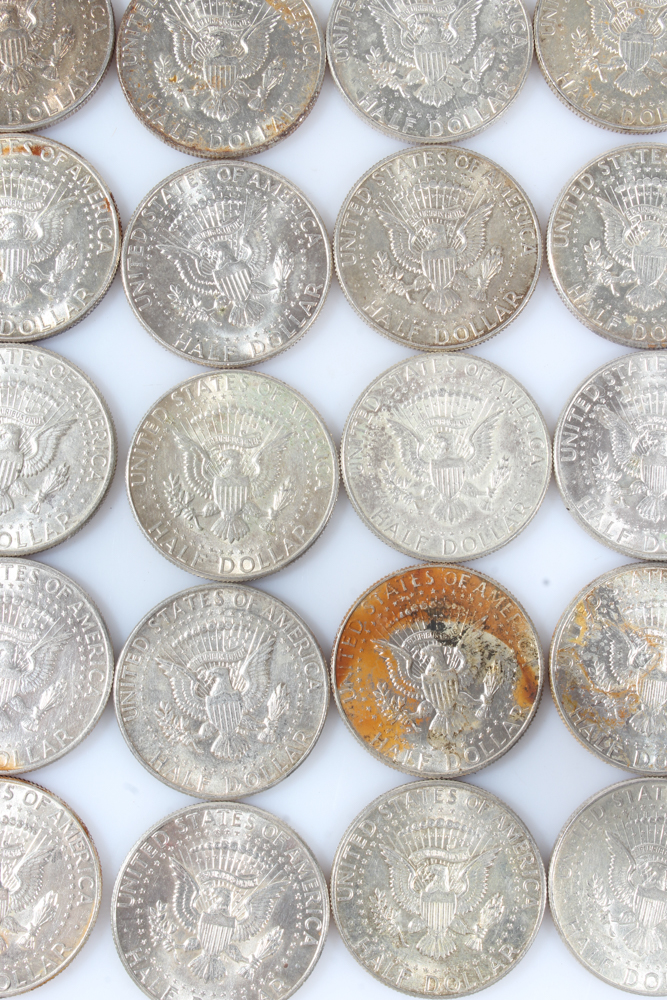 Twenty 1964 Kennedy Half Dollars