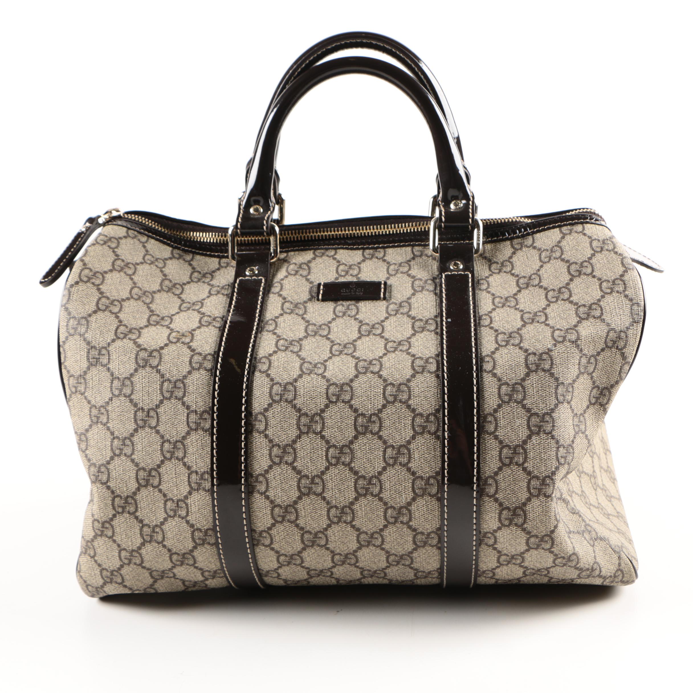 Gucci Supreme Canvas Duffle Handbag